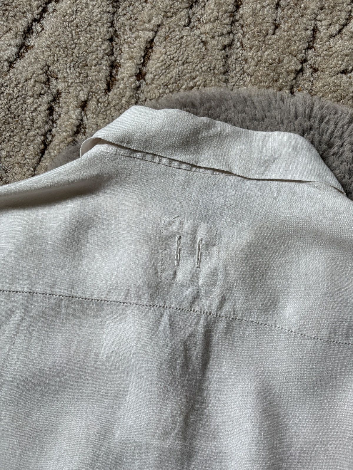 hannes roether Hannes Roether shirt beige linen long sleeve shirt Size US M / EU 48-50 / 2 - 6 Thumbnail