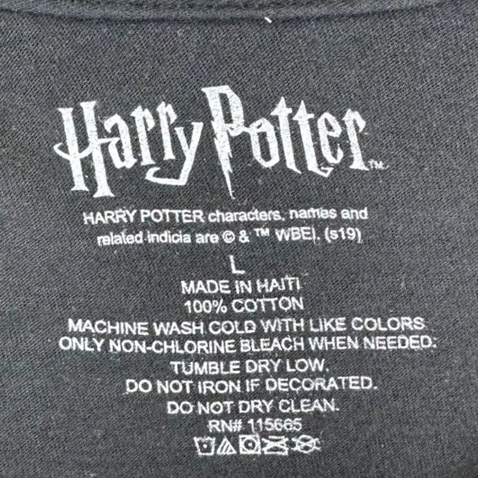 Vintage Harry Potter Gryffindor Quidditch T-Shirt Tee Adult Large Black 100% Cotton Mens Size US L / EU 52-54 / 3 - 3 Thumbnail