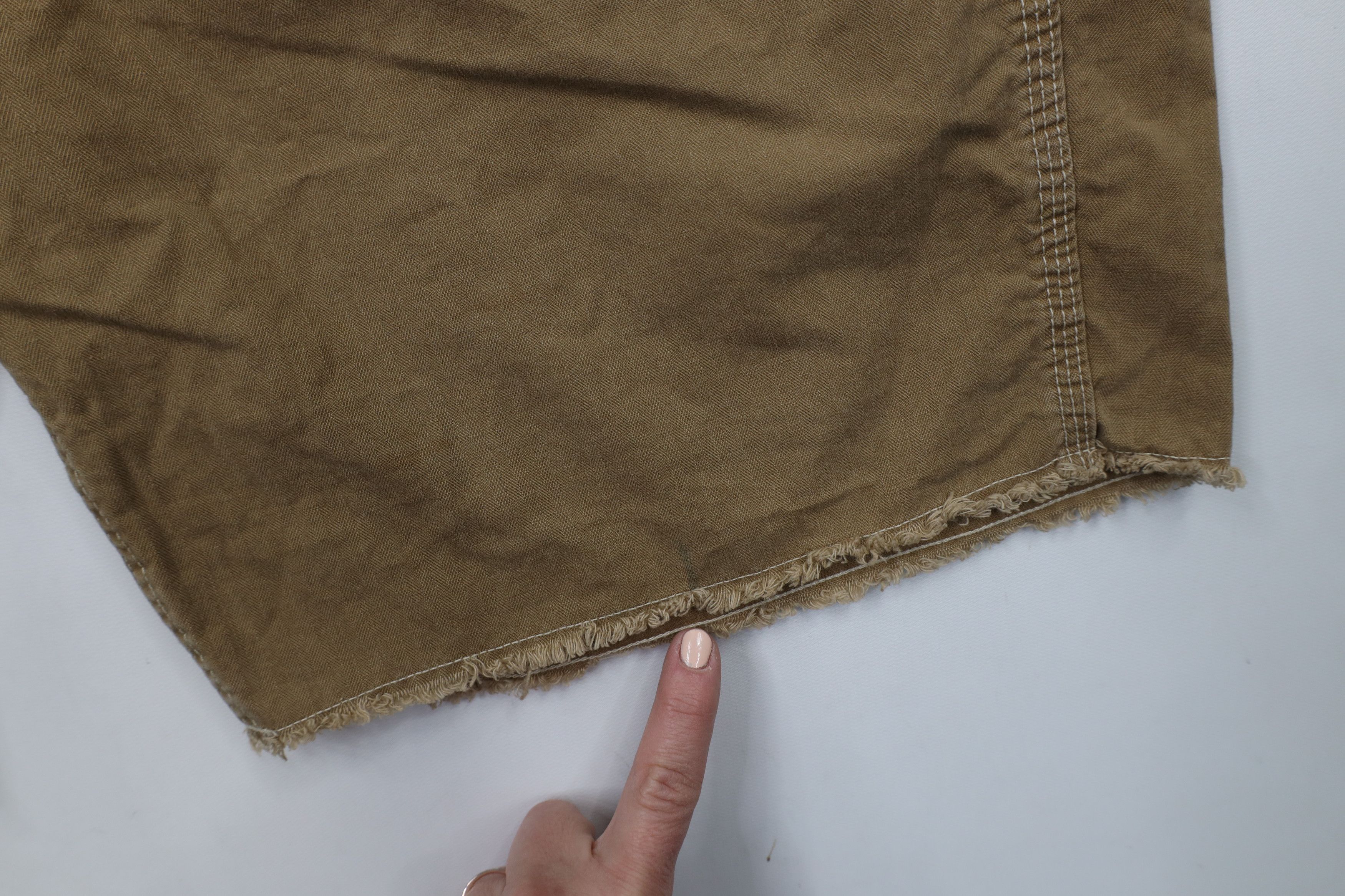 Ralph Lauren × Vintage Vintage 90s Ralph Lauren Fit Herringbone Button Fly Shorts Size US 40 / EU 56 - 7 Thumbnail