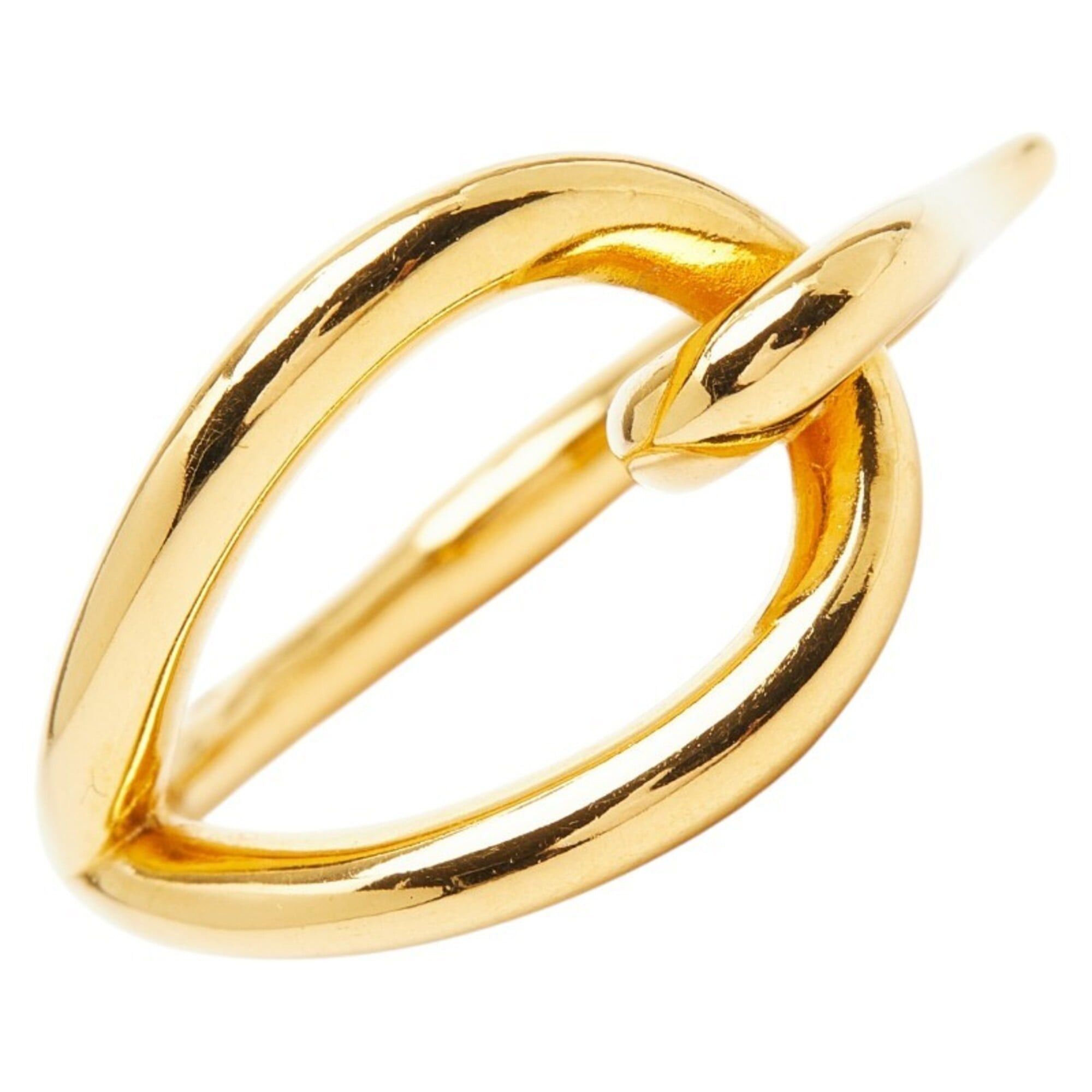 Hermes Hermes Jumbo Scarf Muffler Ring Gold Plated Women's HERMES Size ONE SIZE - 1 Thumbnail