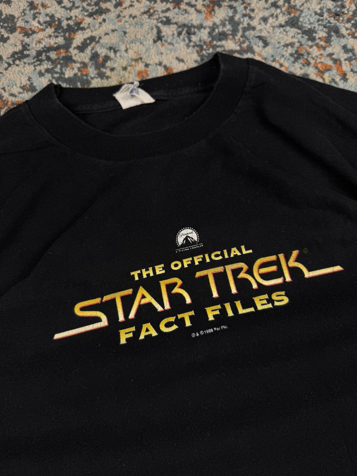 Vintage Vintage 1998 Star Trek fact files magazine promo tee Size US XL / EU 56 / 4 - 4 Thumbnail