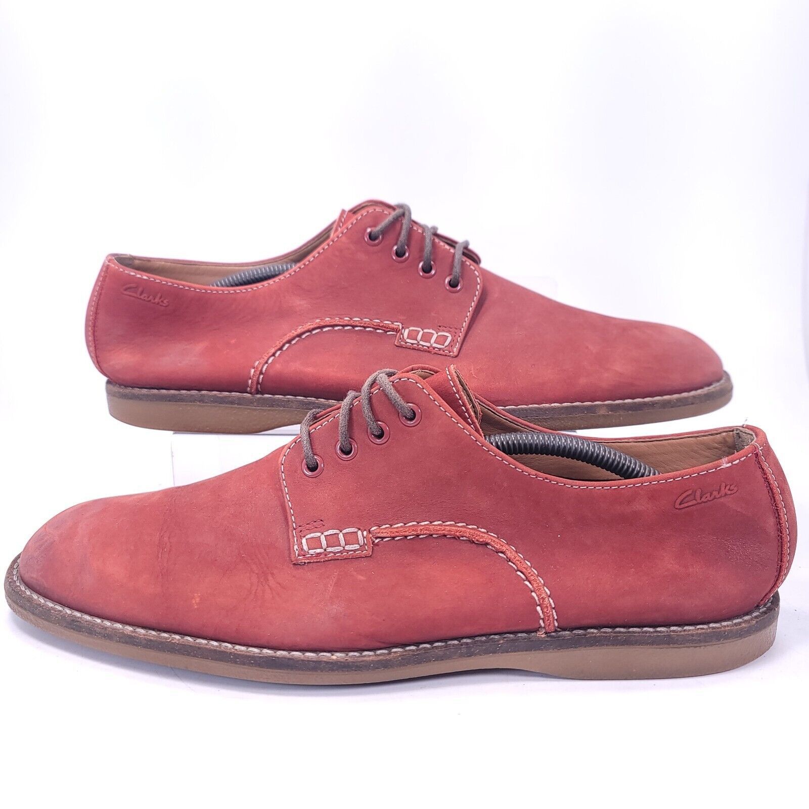 Clarks Clarks Leather Oxford Shoe Mens Size 10.5 26067959 Red Size US 10.5 / EU 43-44 - 6 Thumbnail