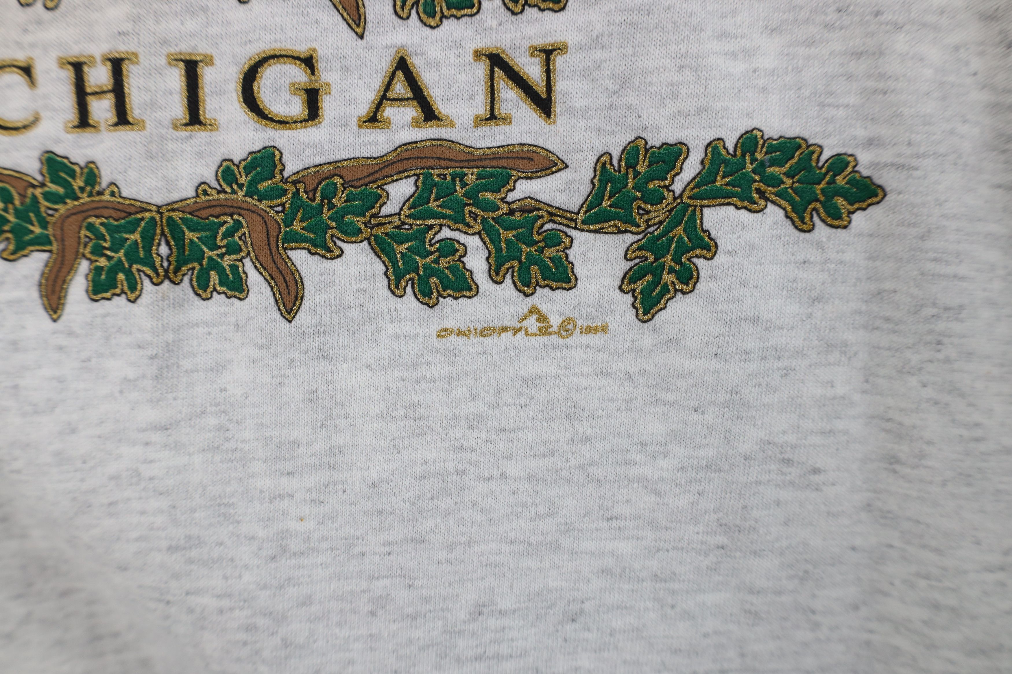 Vintage Vintage 90s Streetwear Michigan Layered T-Shirt USA Size US XL / EU 56 / 4 - 5 Thumbnail