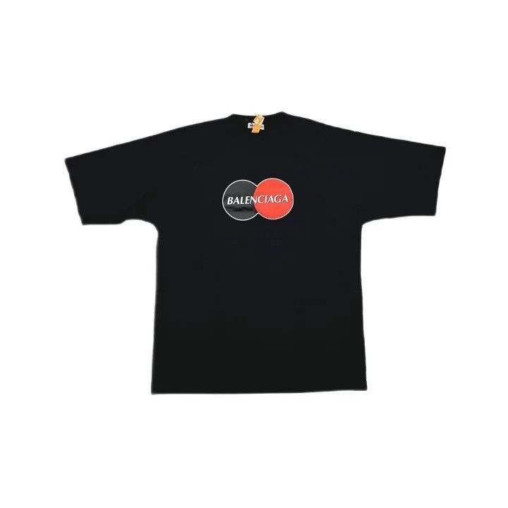 Balenciaga Balenciaga Black Logo Short Sleeve T-Shirt 0079-2507 Size S / US 4 / IT 40 - 2 Thumbnail