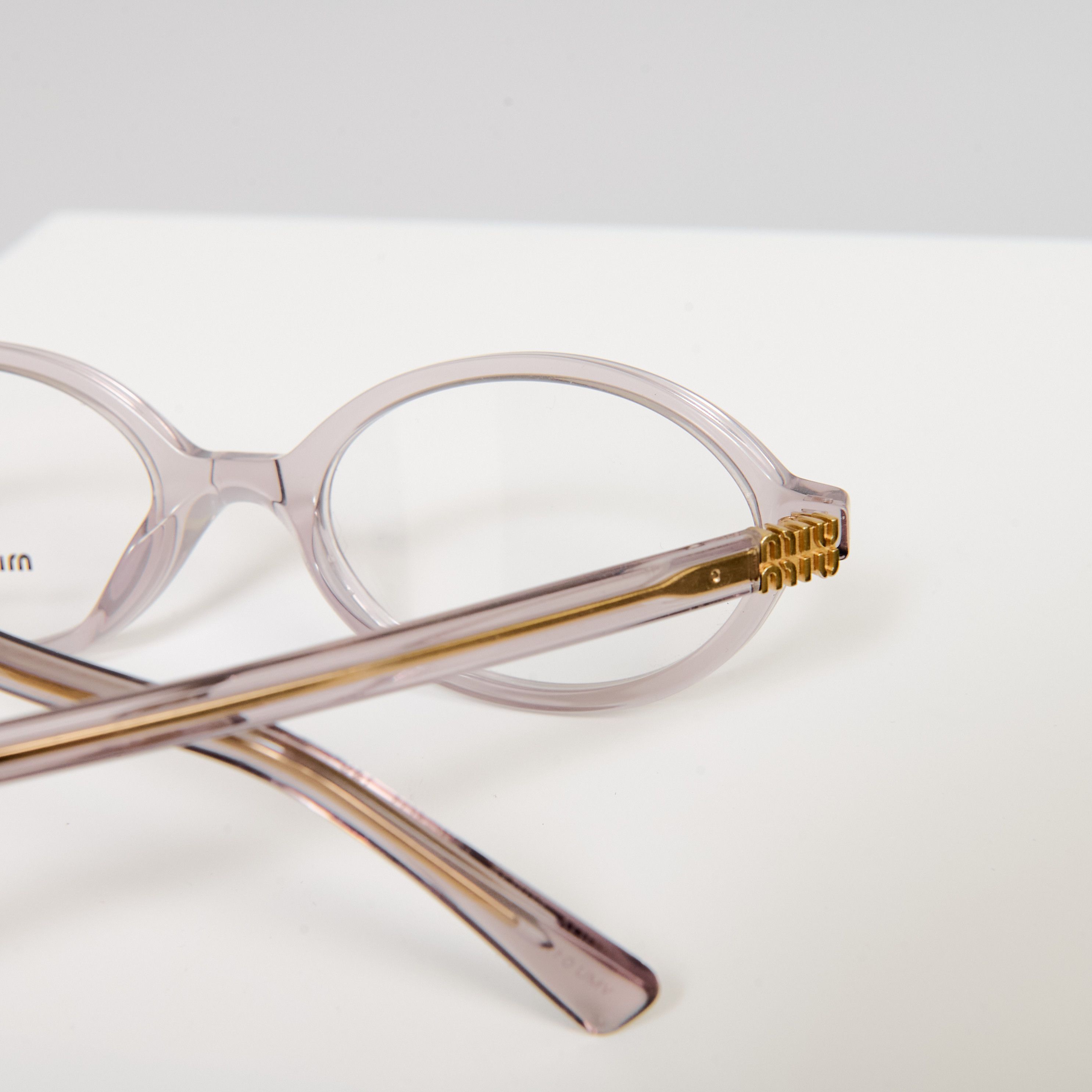 Miu Miu NEW Miu Miu MU01XV 12W1O1 Oval Size ONE SIZE - 10 Thumbnail