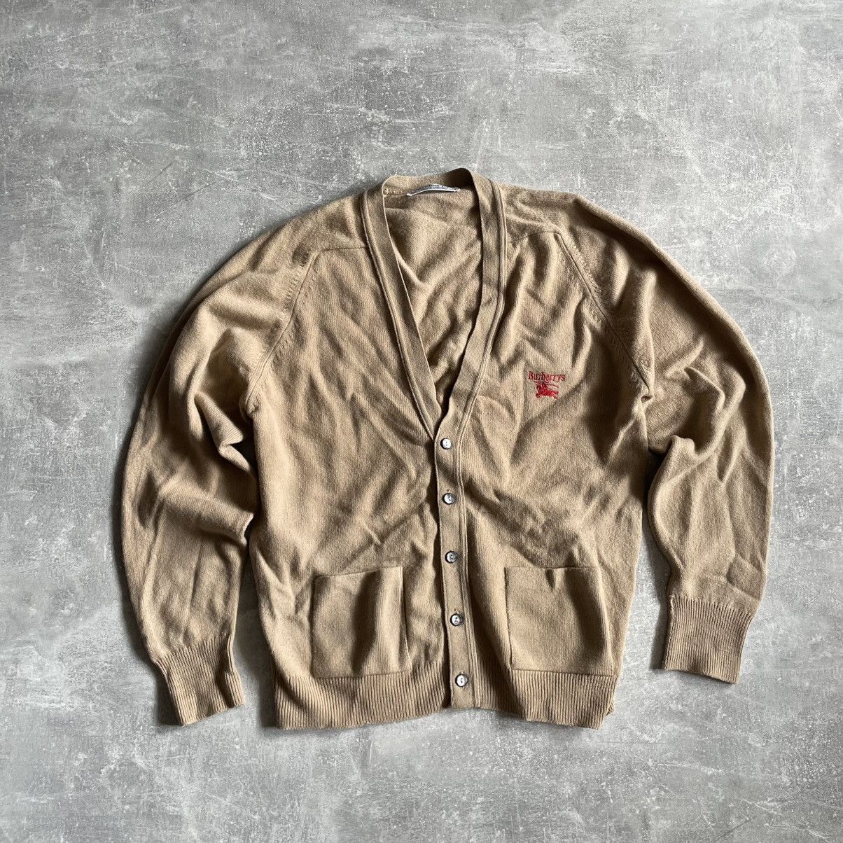 Burberry × Vintage VINTAGE BURBERRY 90s CARDIGAN beige old money sweater luxury Size US M / EU 48-50 / 2 - 1 Thumbnail