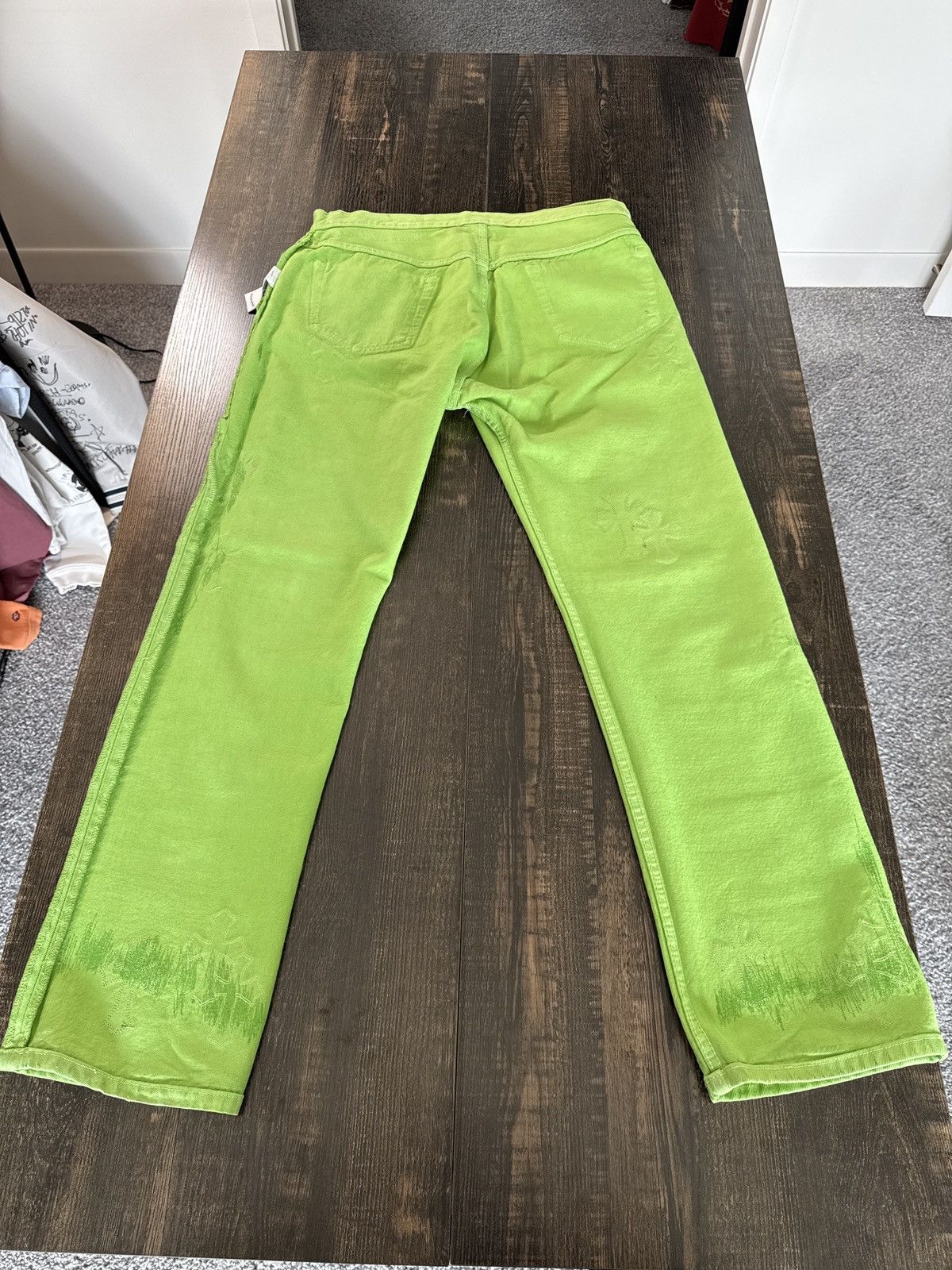 Chrome Hearts Chrome Hearts Slime Green Jeans Size US 34 / EU 50 - 5 Thumbnail