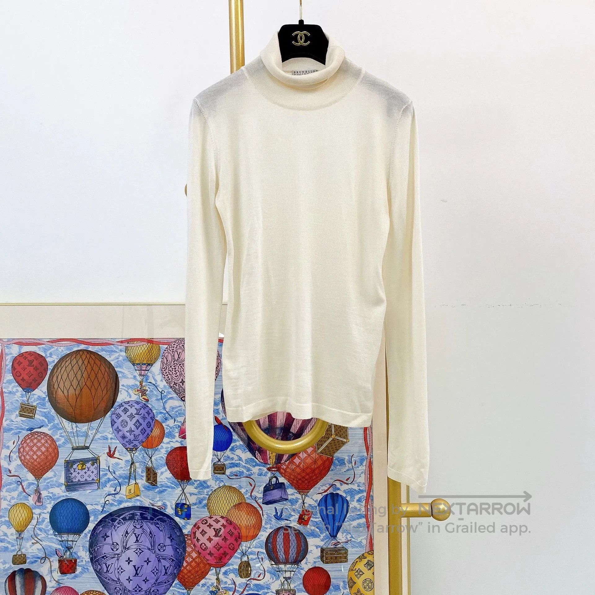 Brunello Cucinelli Brunello Cucinelli White Cashmere Sweater XS. Size US XS / EU 42 / 0 - 1 Thumbnail