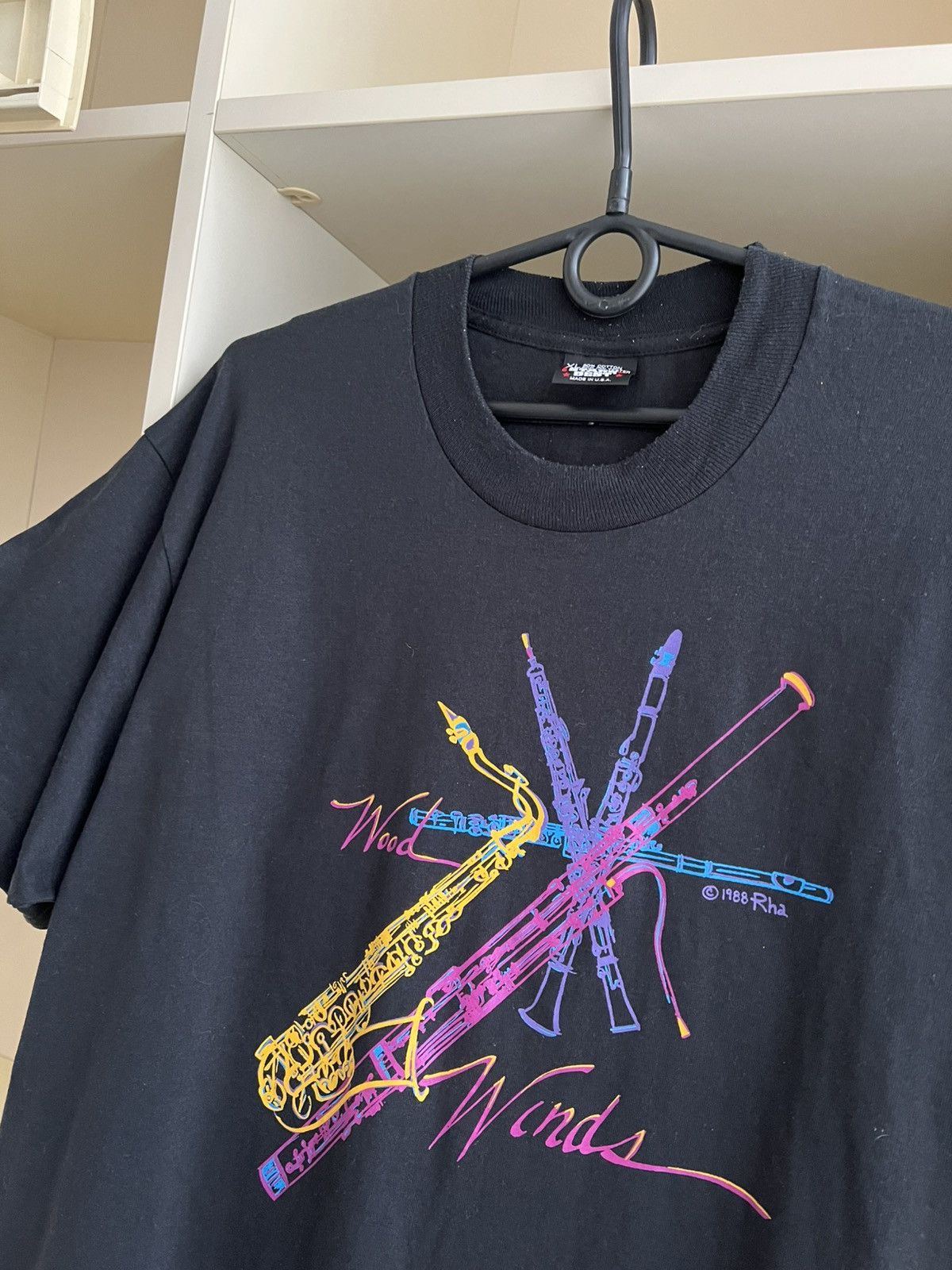 Vintage Vintage 1988 Woodwinds Tee T-Shirt Music Screen Stars Size US XL / EU 56 / 4 - 6 Thumbnail