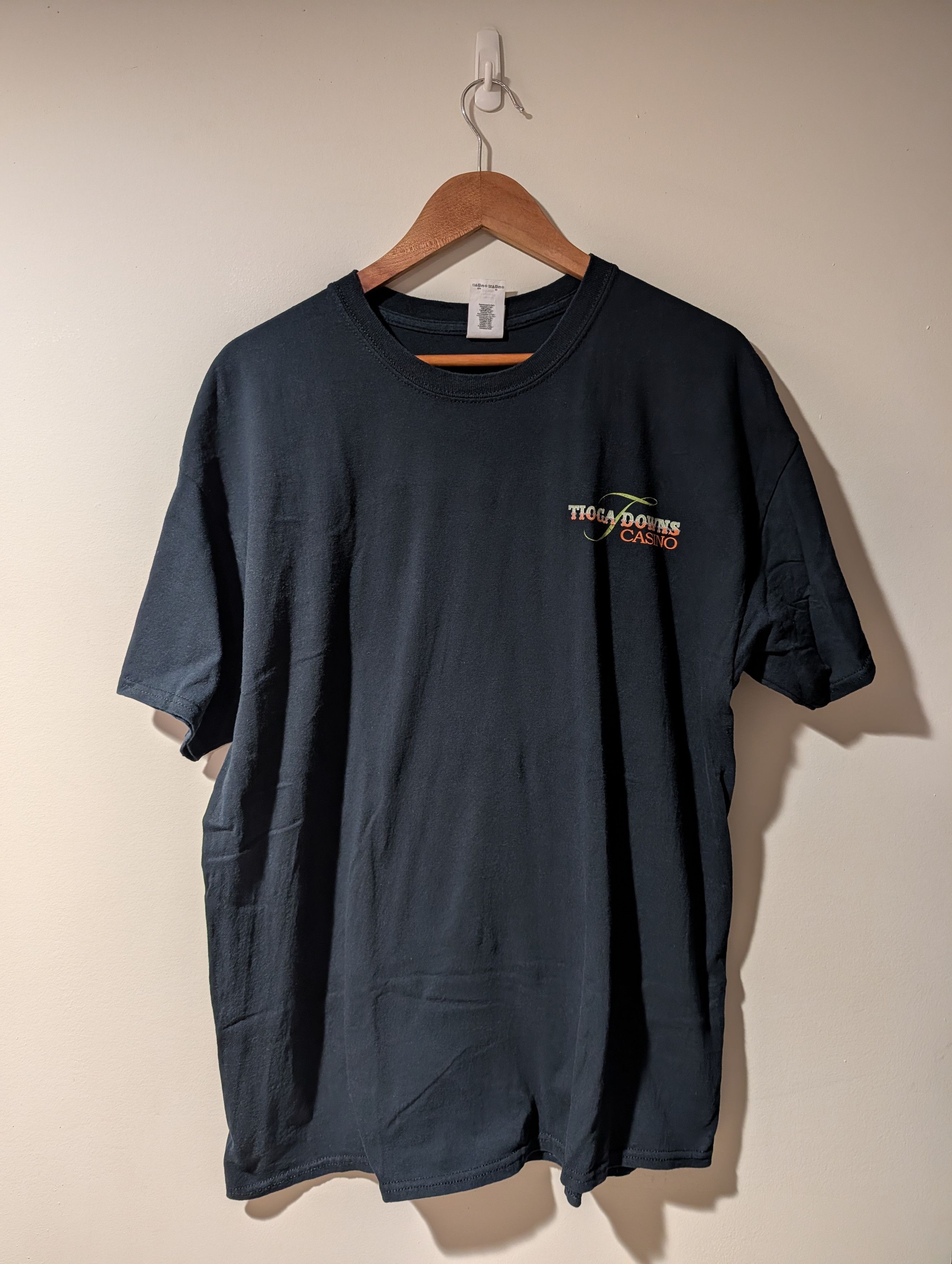 Gildan Vintage Y2K Casino Tigoa Downs Betting Gambling T-Shirt Size US XL / EU 56 / 4 - 3 Thumbnail