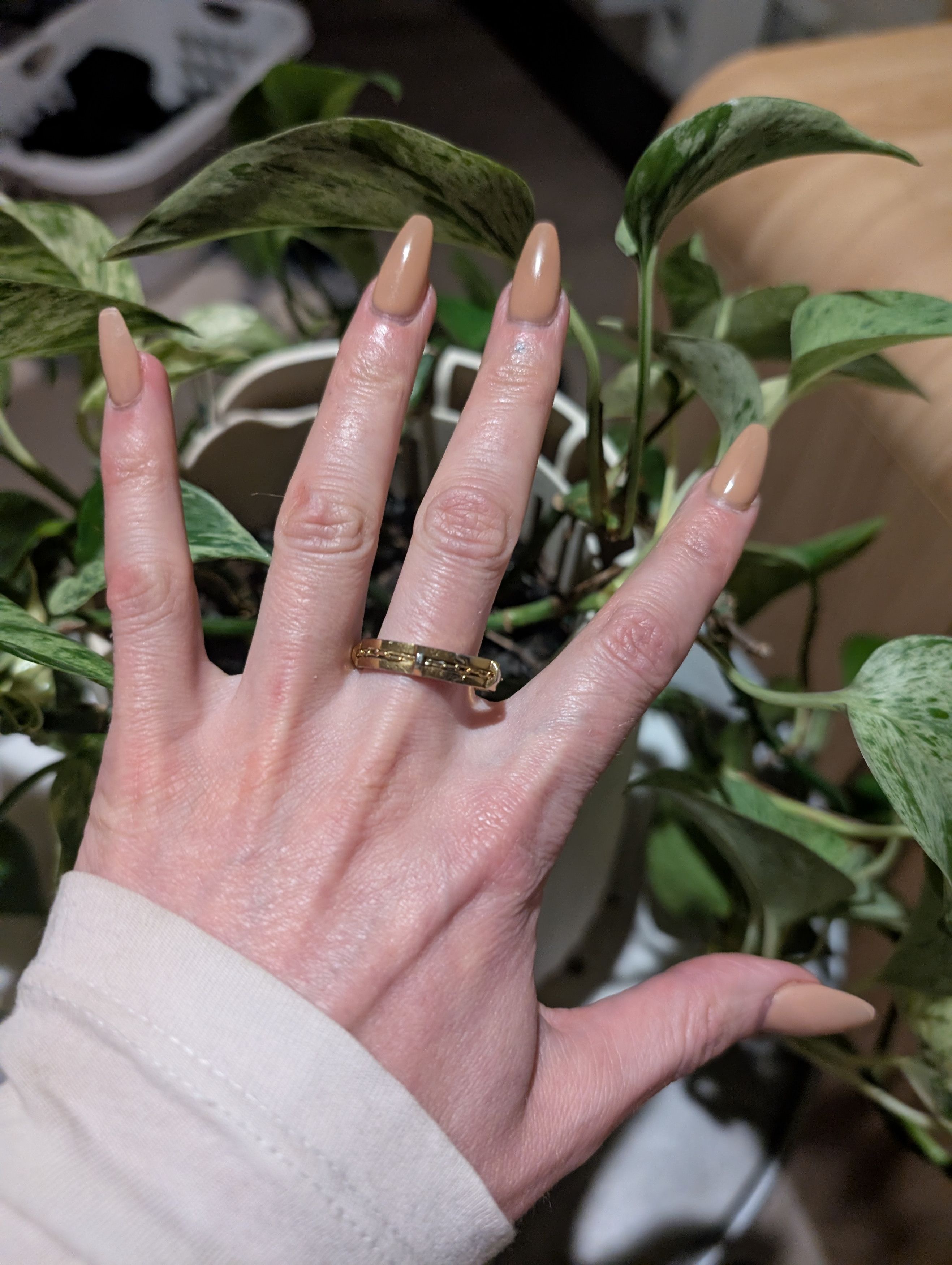Other Bliss Lau Gold Plated Caveat Ring Size ONE SIZE - 2 Thumbnail