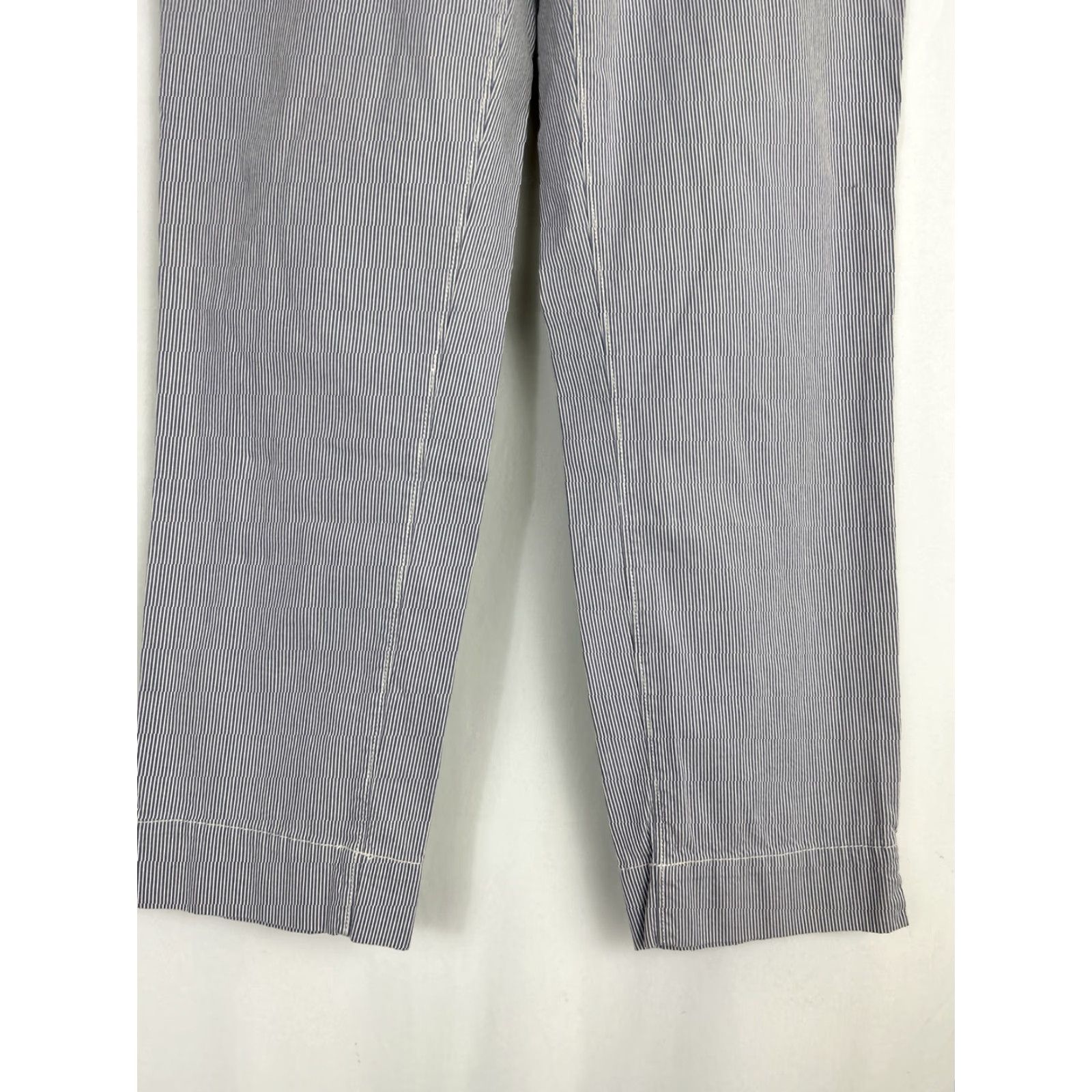 Anthropologie Anthropologie Pants Blue White Pinstripe Paper Boy Ankle 31 Womens Regular 31 Blue Pinstripe 90s? Size 24" / US 00 / IT 34 - 2 Thumbnail