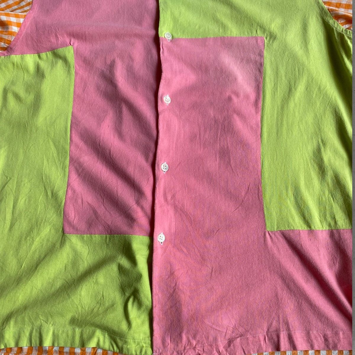 Comme des Garcons × Comme des Garcons SHIRT Color Patch Open Collar Shirt Size US S / EU 44-46 / 1 - 2 Thumbnail