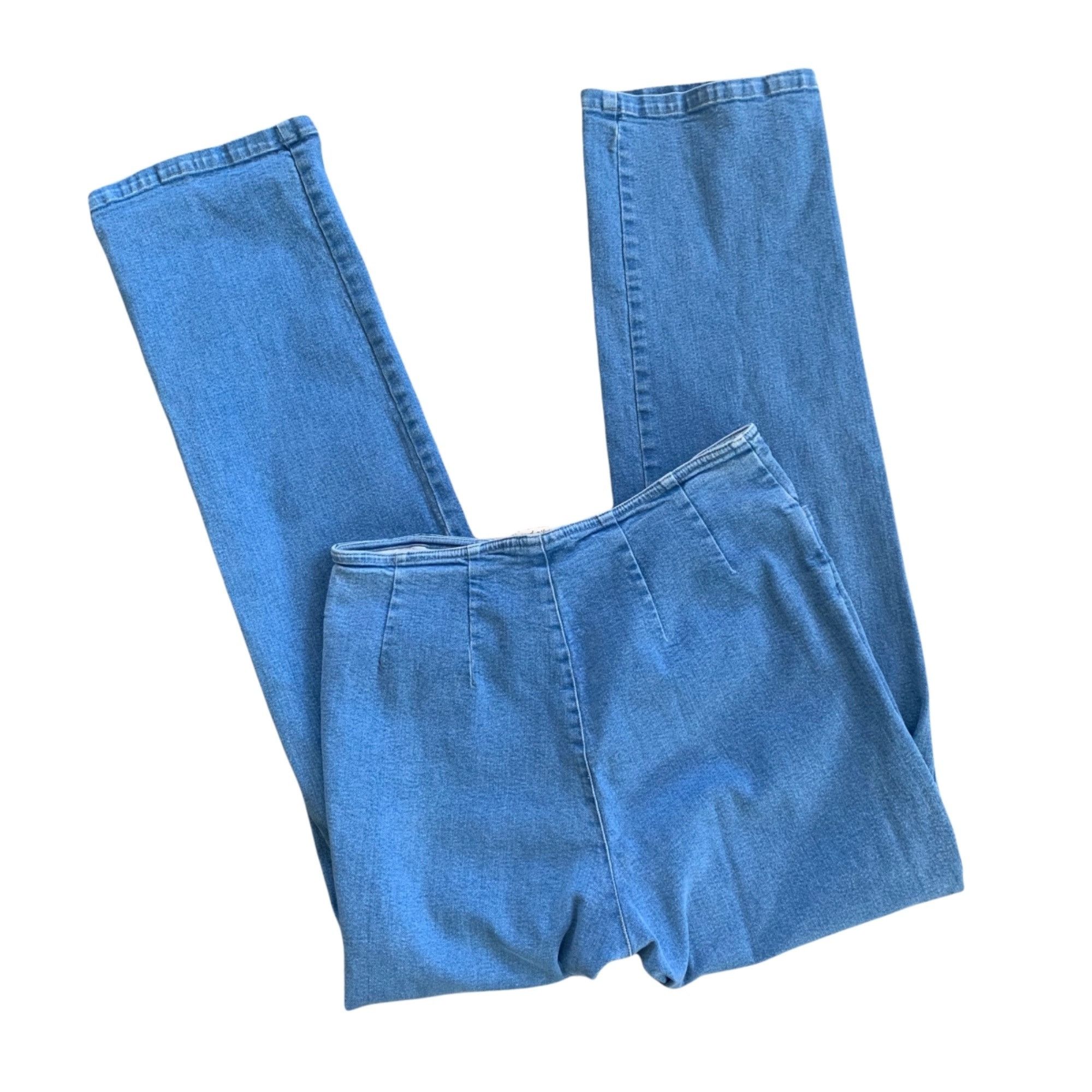Other Norm Thompson Extreme Low Waist Light Wash Denim Jeans 10 Size 32" / US 10 / IT 46 - 2 Thumbnail