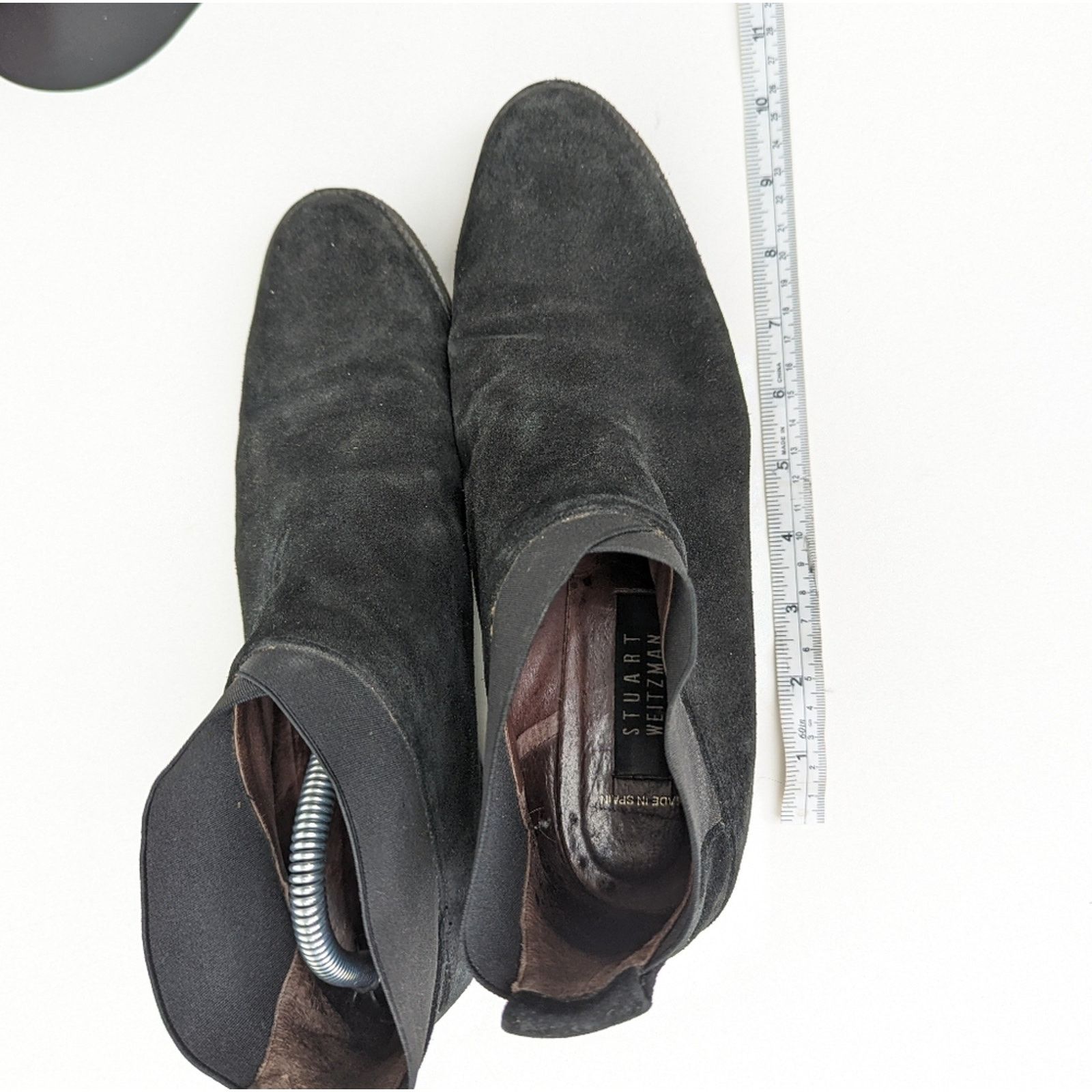 Stuart Weitzman Stuart Weitzman Black Suede Booties - 11.5 Size US 11.5 / IT 41.5 - 11 Thumbnail