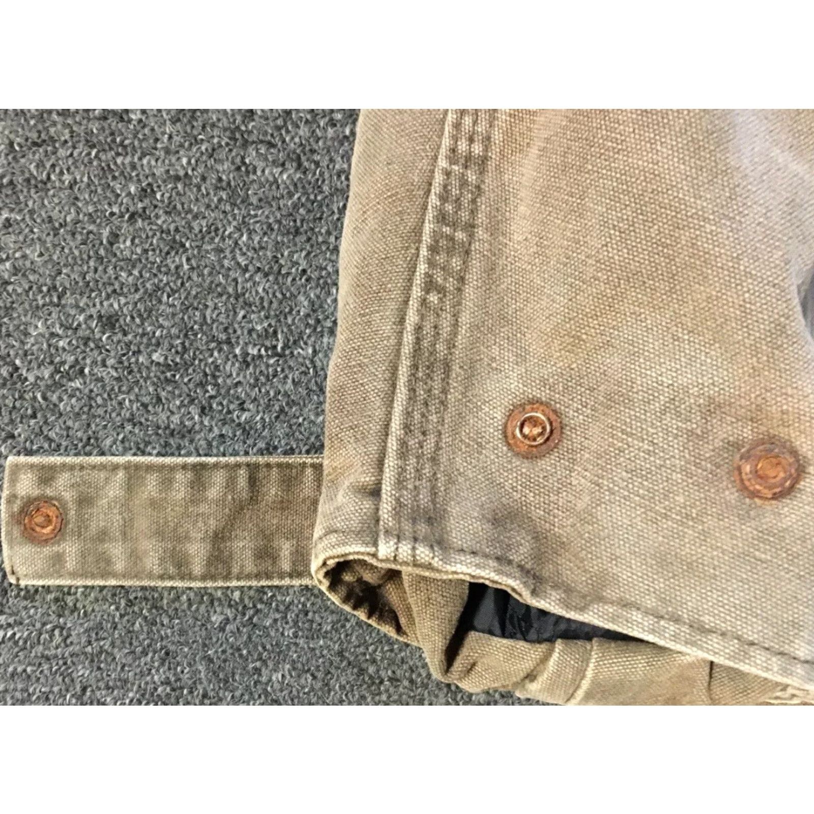 Carhartt VINTAGE Carhartt SRP Worker Faded Distress Flannel Jacket XL Tall Brown USA Men XLT Motorcycle Biker Grunge 90s Jacket Size US XL / EU 56 / 4 - 4 Thumbnail