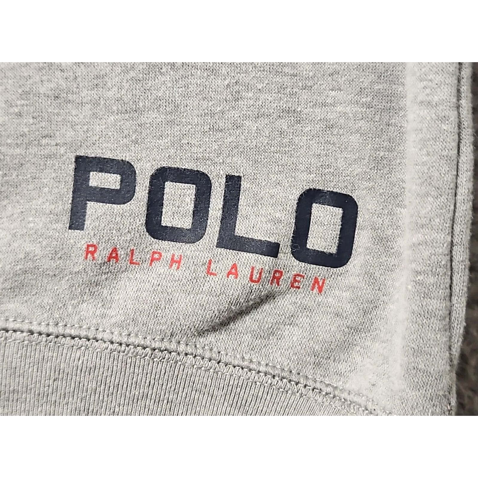 Ralph Lauren Polo Ralph Lauren Mens Large Gray Thermal Pullover Logo - Long Sleeve - 22.5" x 28" - 20.5" Crew Neck Sweater Size US L / EU 52-54 / 3 - 4 Thumbnail