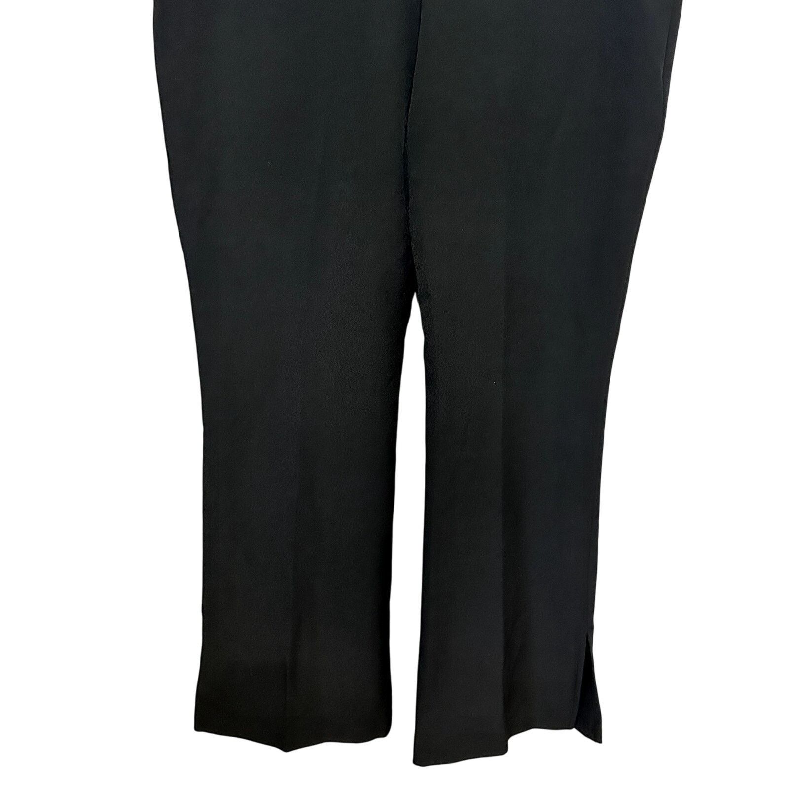 Other Open Edit Straight Leg Pants High Rise Side Slit Black 2X Size 40" / US 18 - 7 Thumbnail