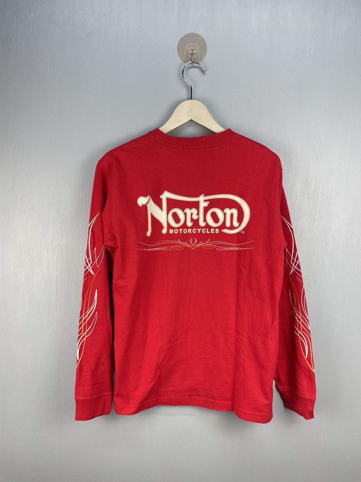 Norton Vintage Norton Motorcycle pinstripe long sleeve shirt Size US M / EU 48-50 / 2 - 2 Thumbnail