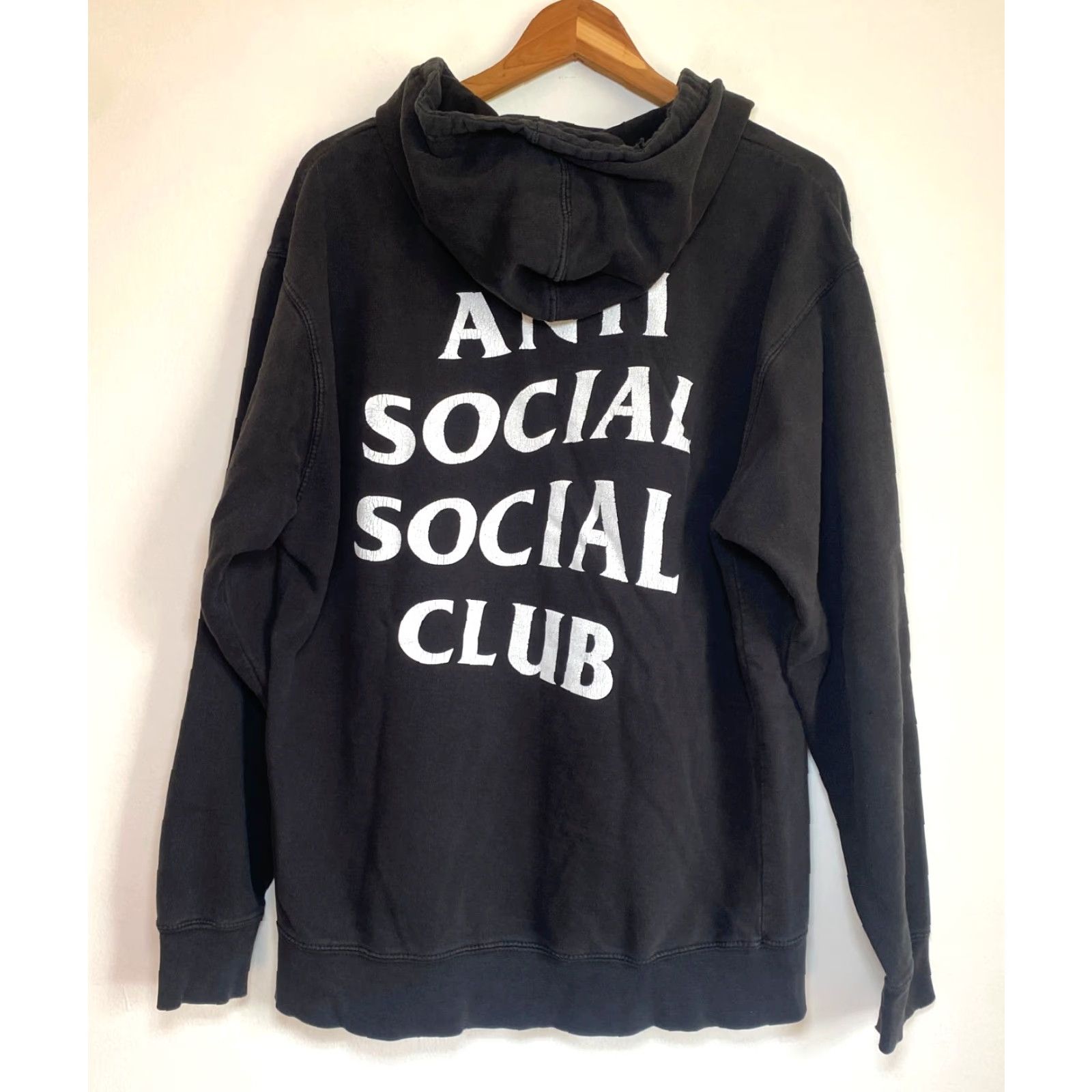 Anti Social Social Club Anti Social Social Club Hoodie SS4500P Black - Men's Long Sleeve, Double-Sided Graphic Print, Hooded, Fleece, Size L Size US L / EU 52-54 / 3 - 2 Thumbnail