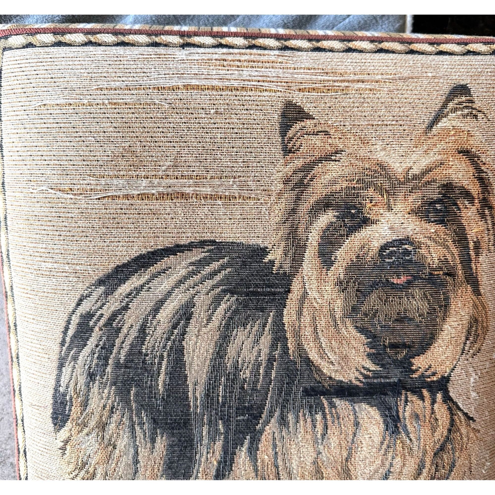 Vintage Vintage Yorkie Tapestry Footstool Made in France Yorkshire T Size ONE SIZE - 9 Thumbnail