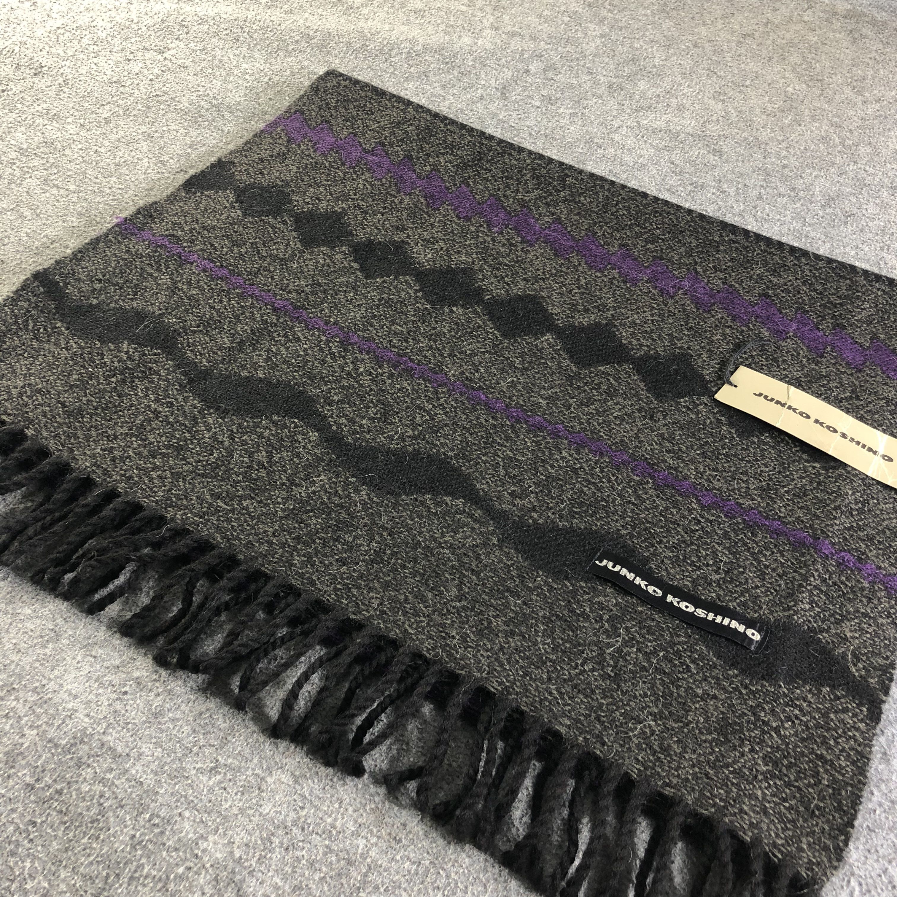 Mr. Junko Junko Koshino Wool Scarf Muffler V2037 Size ONE SIZE - 4 Thumbnail