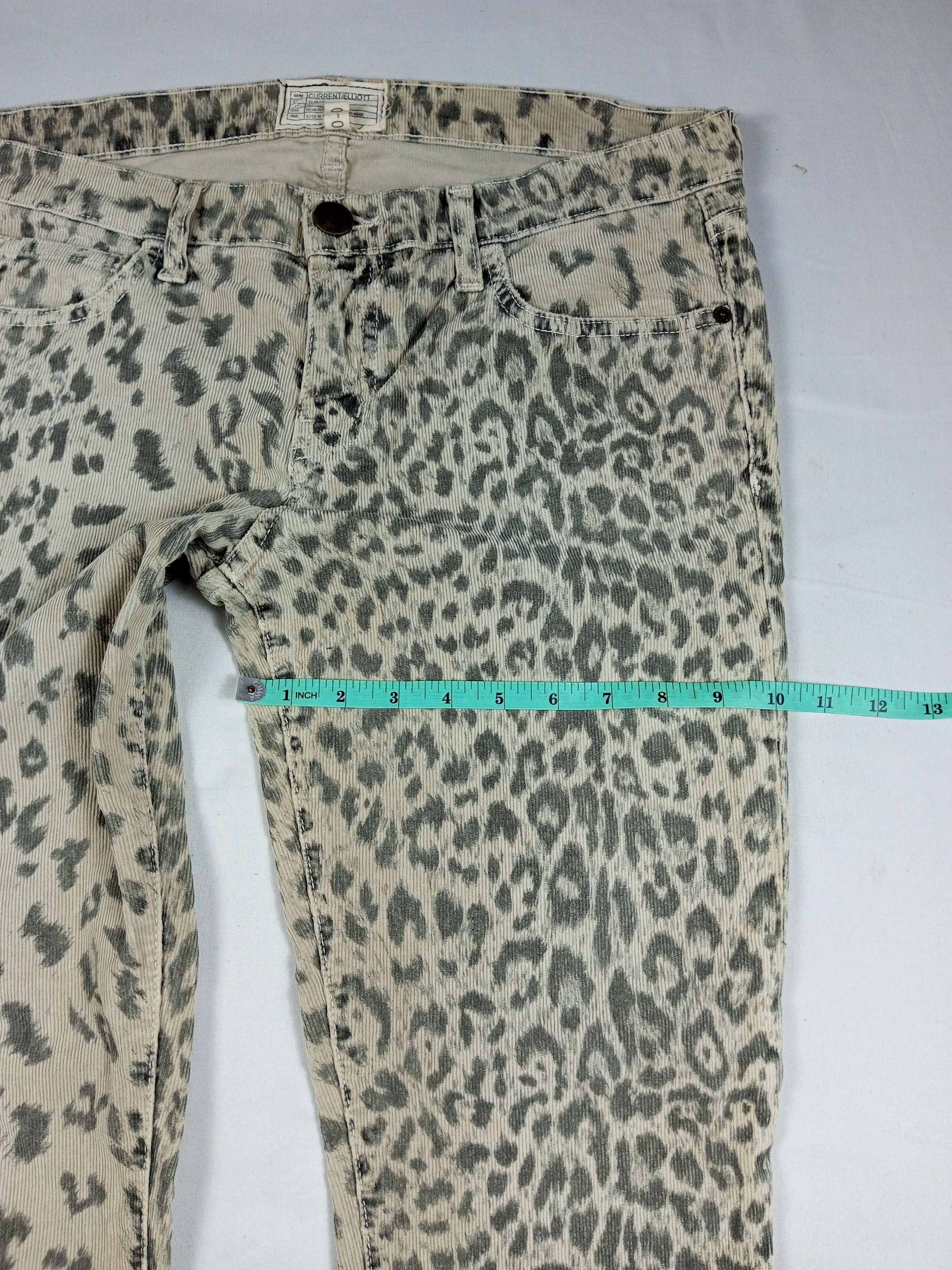 Current/Elliot Current Elliott Corduroy Leopard print punk amiri style Size US 30 / EU 46 - 11 Thumbnail