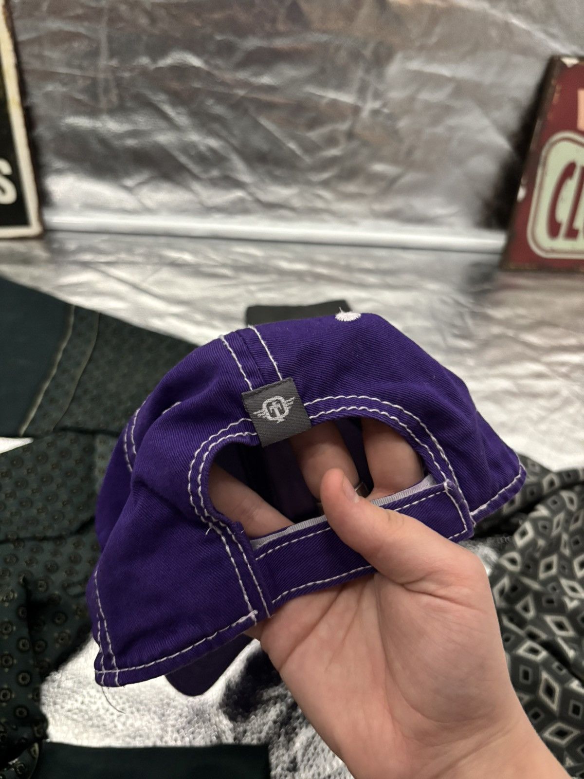 Tapout Crazy purple quality tapout cap USA Sk8 Viral Pinterest Size ONE SIZE - 3 Thumbnail