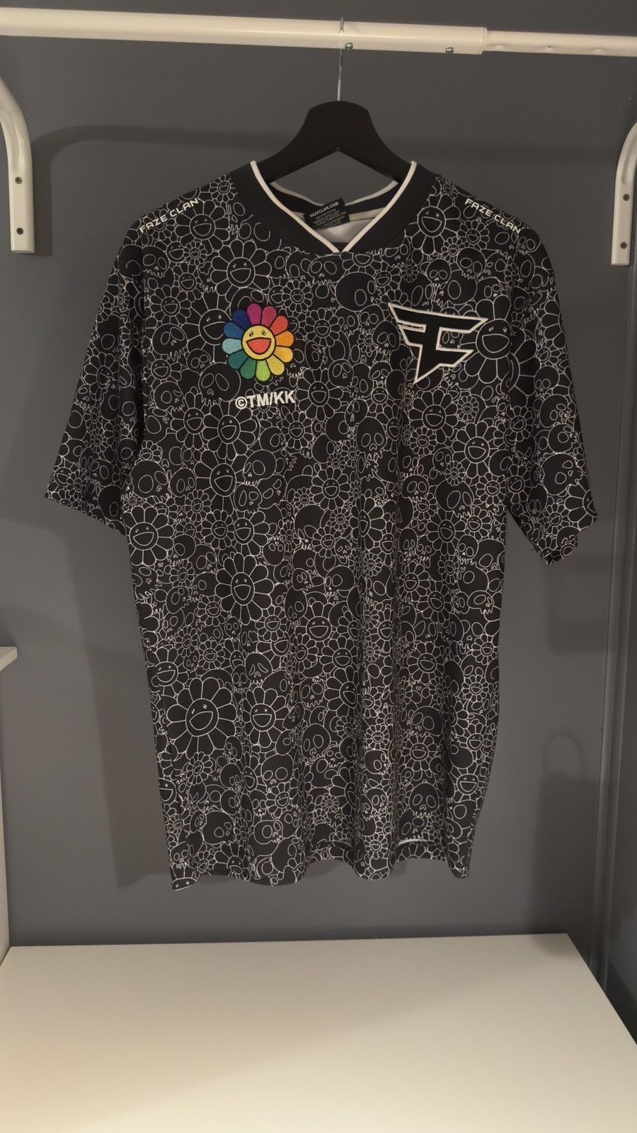 FaZe × Murakami Jersey Black Lサイズ FaZe Clan x Takashi Murakami Second Collaboration | Hypebeast