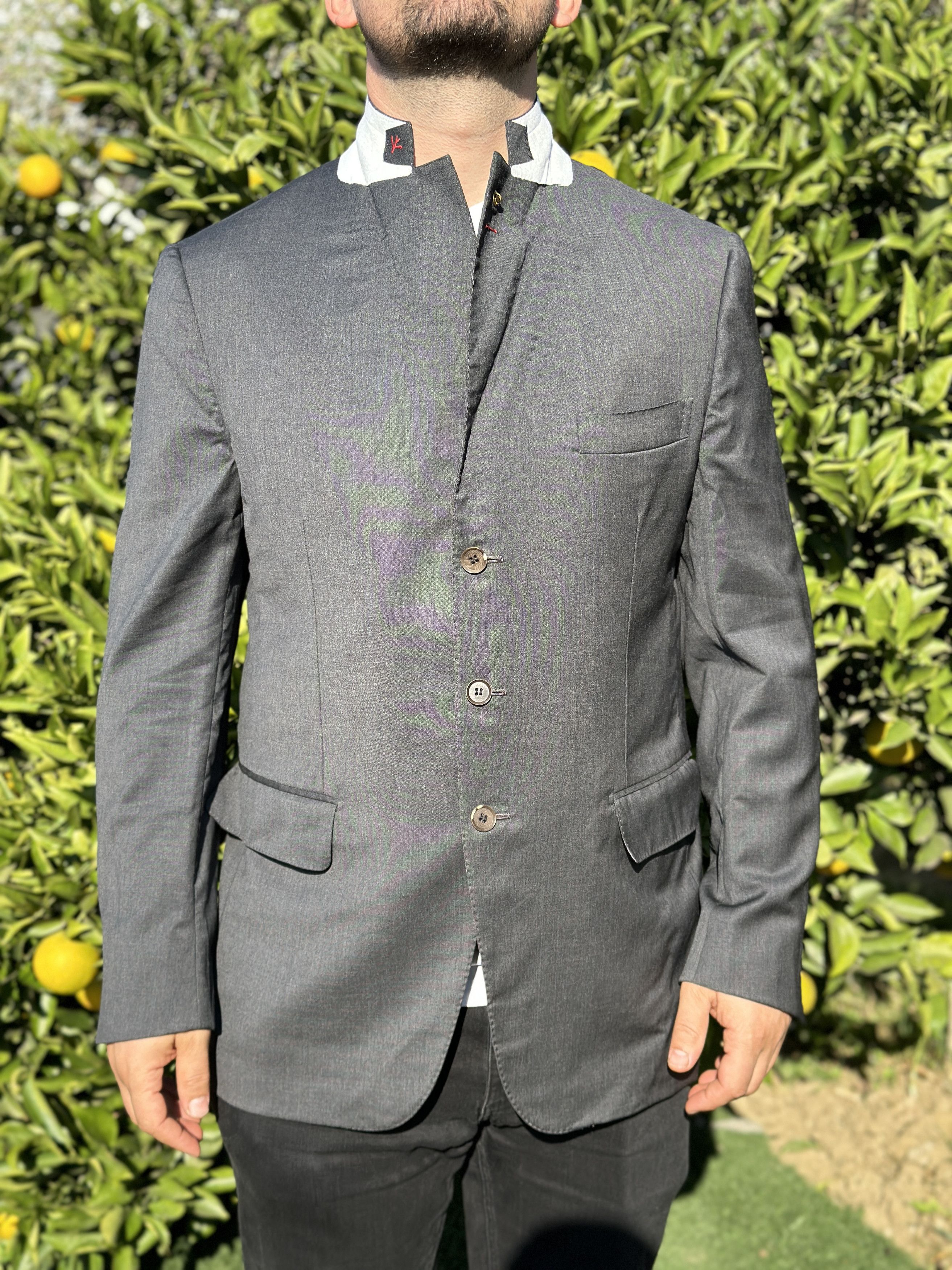 Isaia Isaia Napoli Aqua Spider Tuxedo Formal Jacket Size 54 7 R L Size 54R - 3 Thumbnail