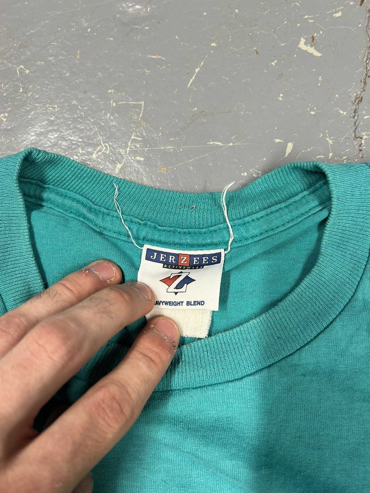 NASCAR × Vintage Crazy Vintage Y2K Essential Turquoise Nascar Racing T-Shirt Size US L / EU 52-54 / 3 - 3 Thumbnail