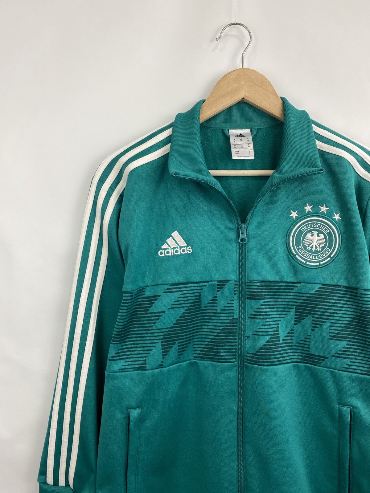 Adidas 🇩🇪 Y2K Adidas Germany 2018 S Jersey Soccer Zip Hoodie Rare Size US M / EU 48-50 / 2 - 2 Thumbnail