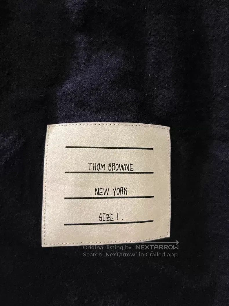 Thom Browne Thom Browne Single-Breasted Long-Sleeve Navy Shirt Size US S / EU 44-46 / 1 - 5 Thumbnail