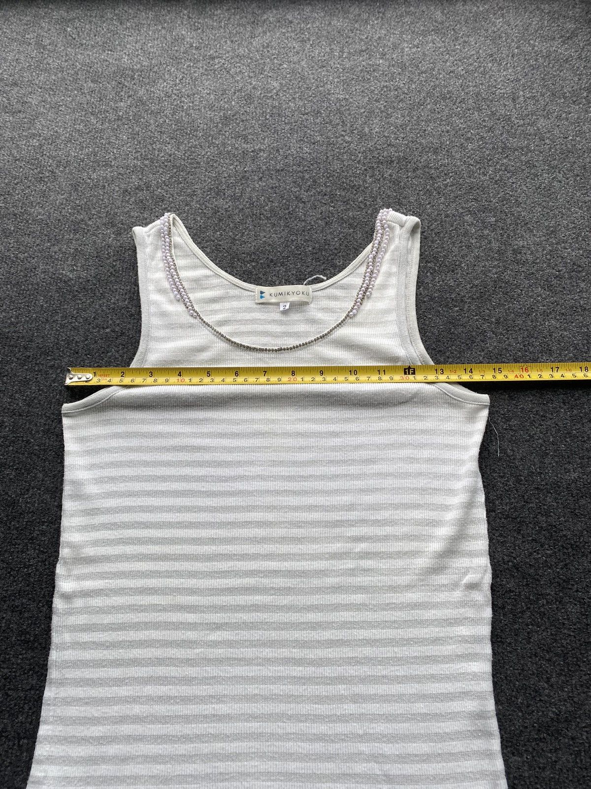 Japanese Brand 🔥Kumikyoku Tank Top japan made gray women 2 Size S / US 4 / IT 40 - 7 Thumbnail