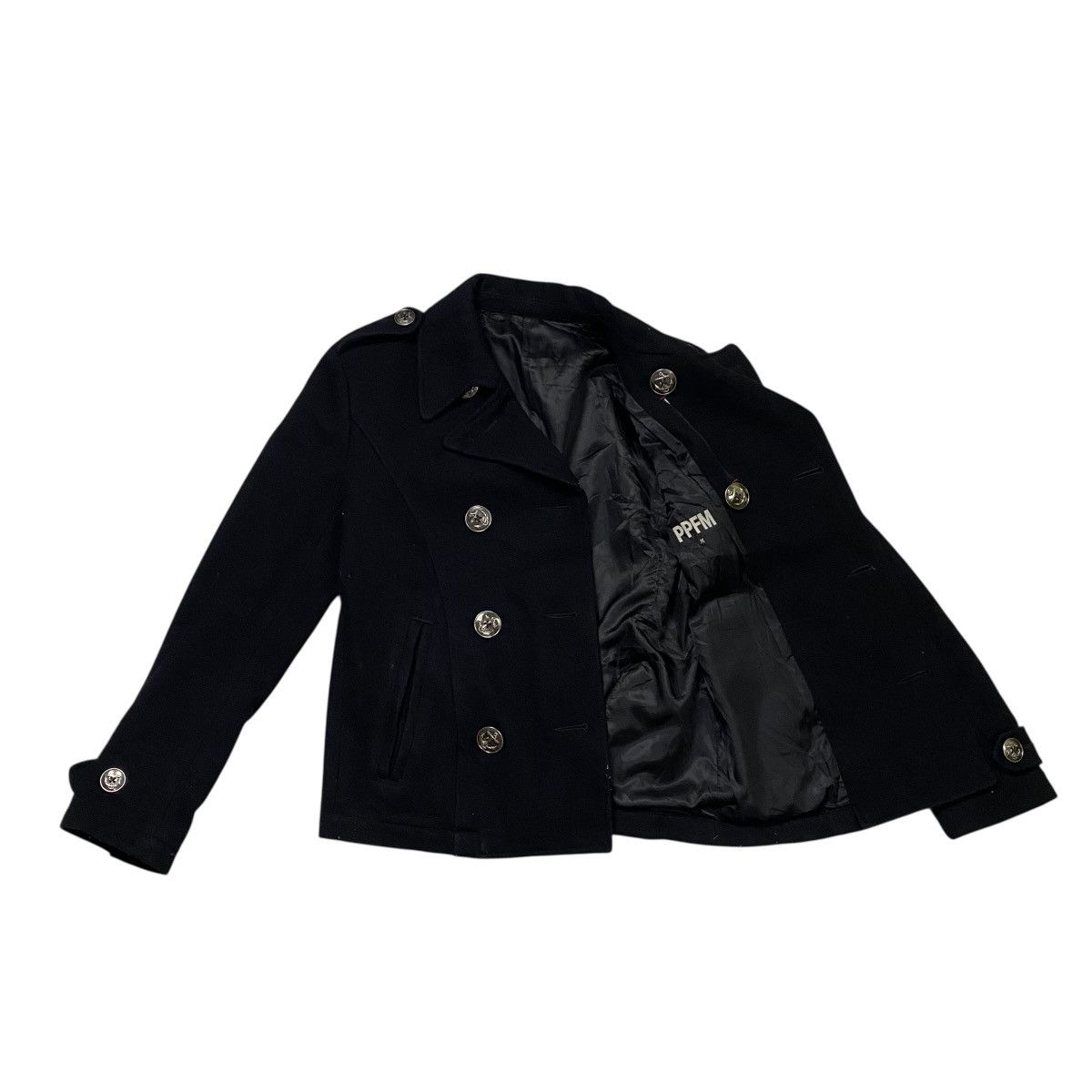 If Six Was Nine 🇯🇵 VINTAGE PPFM DOUBLE BREASTED PUNK GOTHIC WOOL JACKET Size US M / EU 48-50 / 2 - 3 Thumbnail