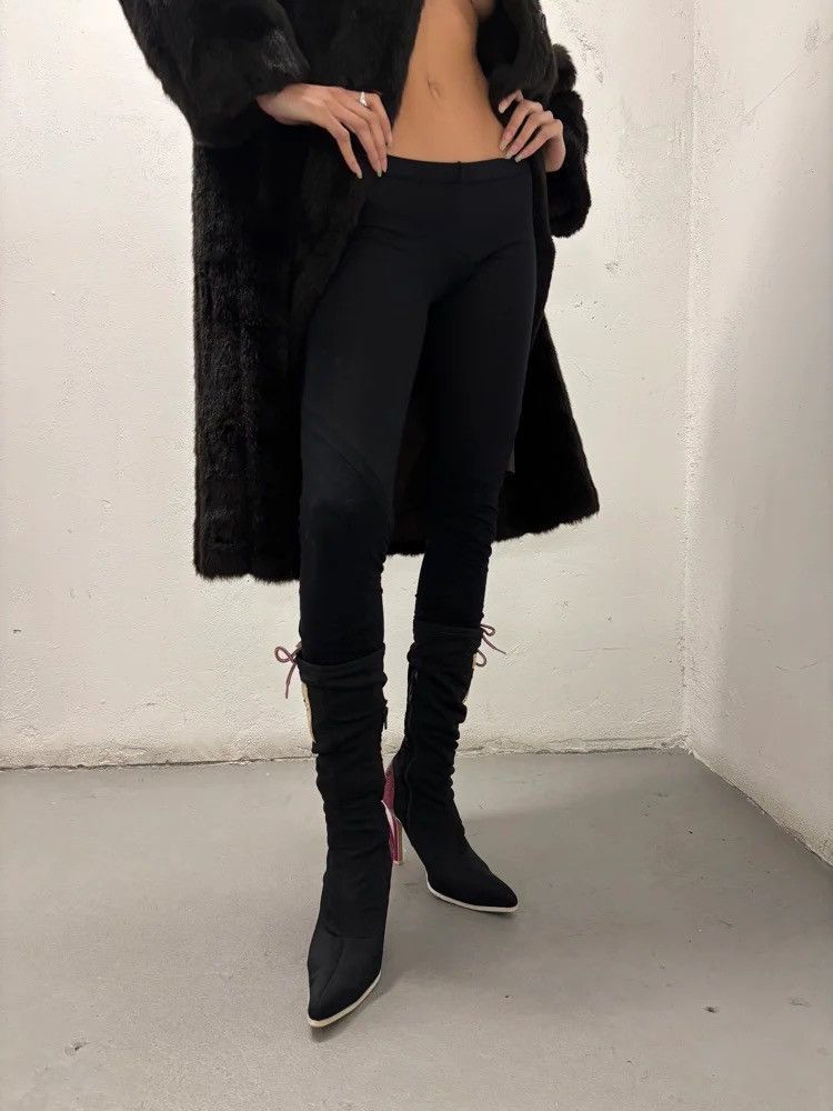 Rick Owens Black knit Rick Owens Lilies leggings Size 30" / US 8 / IT 44 - 3 Thumbnail