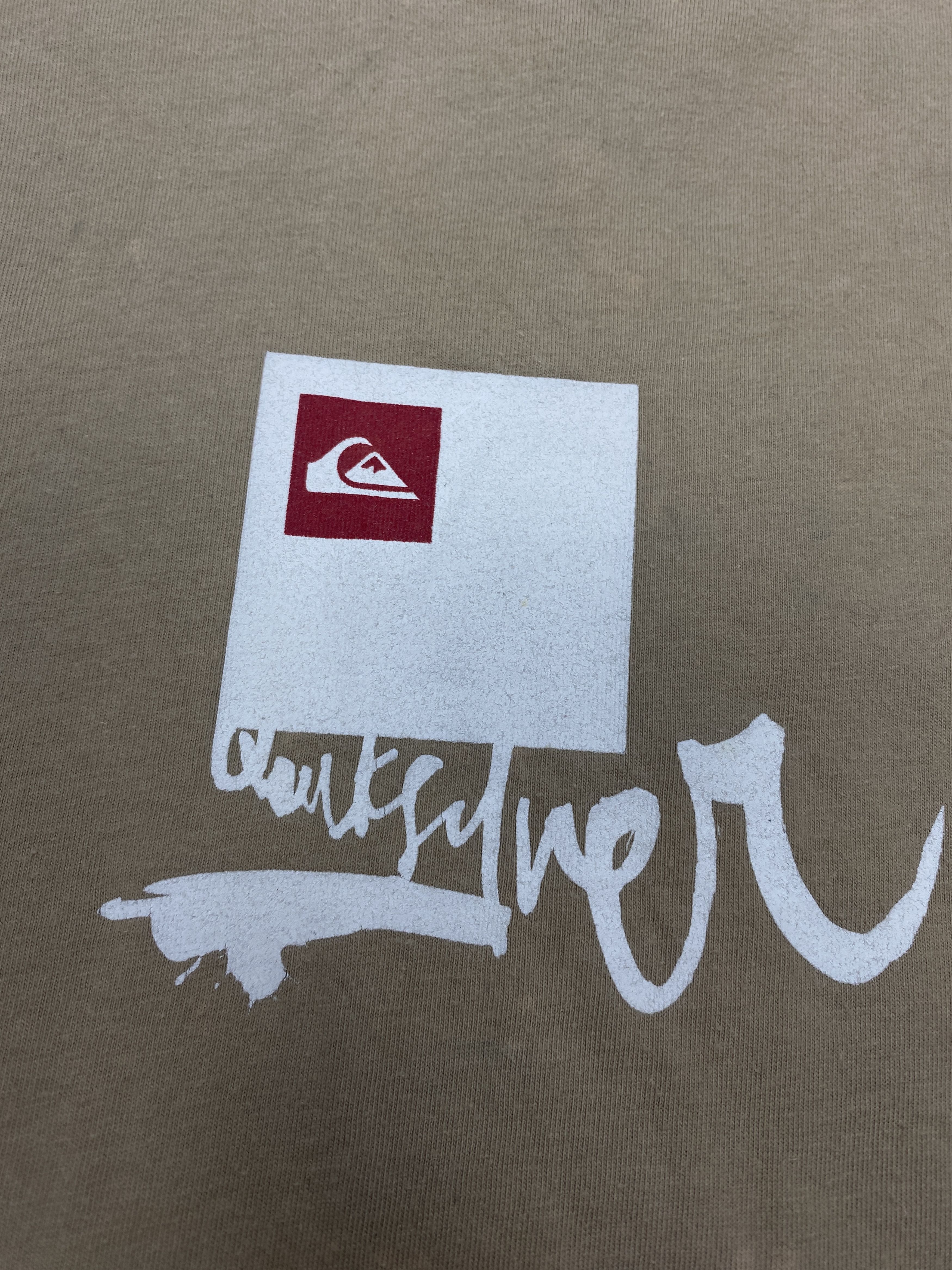 Quiksilver × Vintage Quiksilver Vintage Mens Center Logo T-Shirt Size US L / EU 52-54 / 3 - 4 Thumbnail