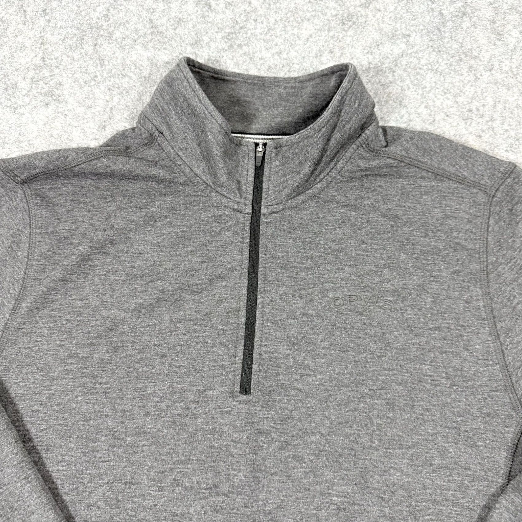 Orvis Orvis Sweater 1/4 Zip Lightweight Mock-Neck Long Sleeves Men's Medium Gray Size US M / EU 48-50 / 2 - 3 Thumbnail