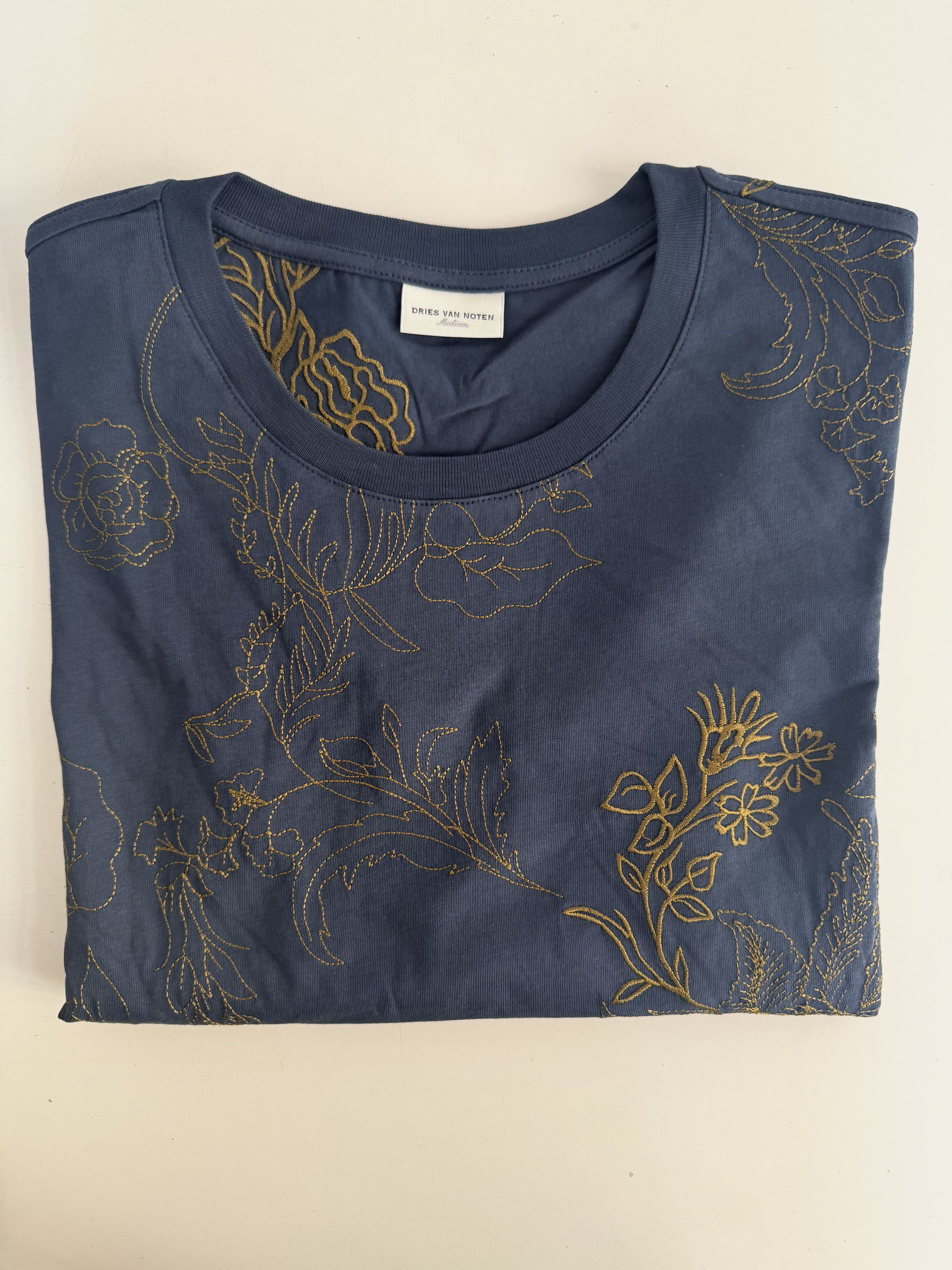 Dries Van Noten Hefiza Metallic Floral-Embroidered Top Size M / US 6-8 / IT 42-44 - 5 Thumbnail