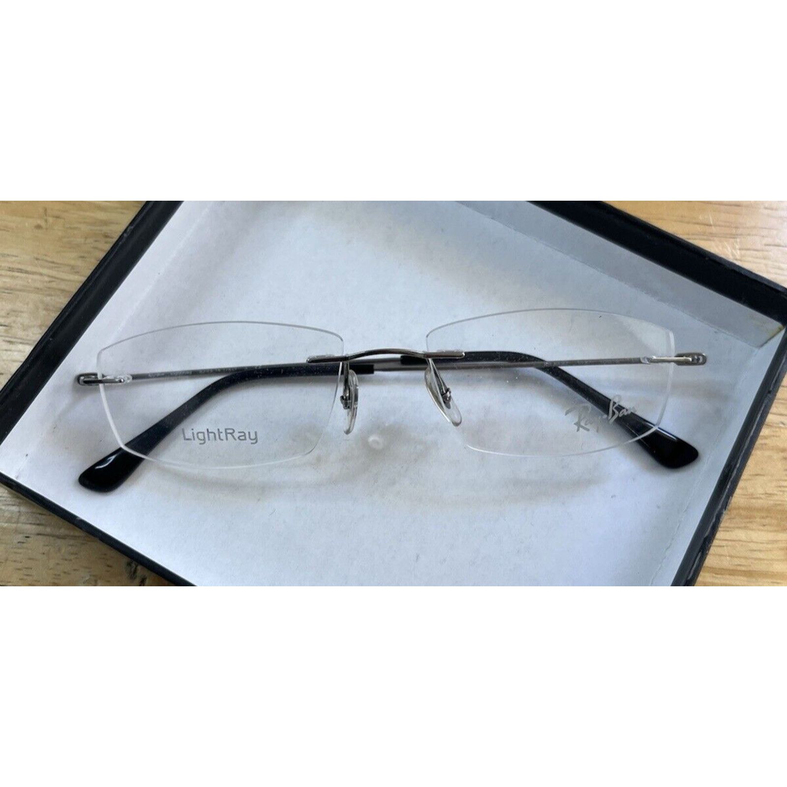RayBan Glasses Ray Ban Light Ray Metallic Rimless Frames New Size ONE SIZE - 4 Thumbnail