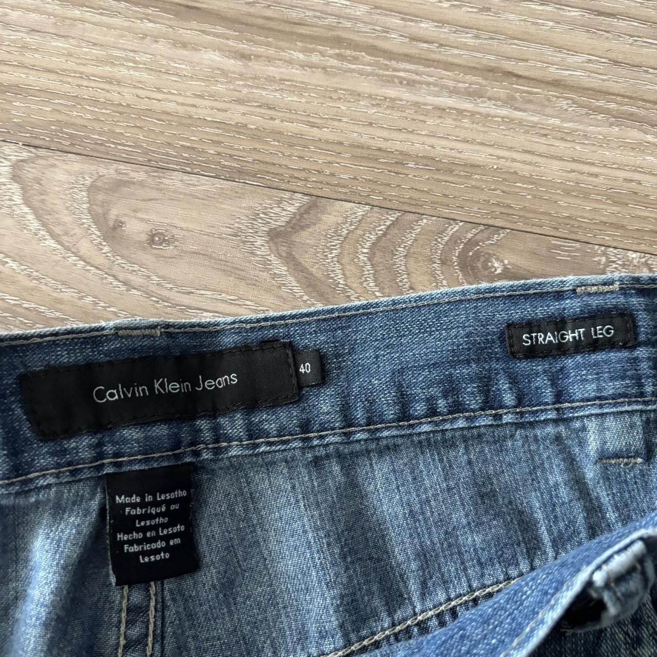 Calvin Klein Crazy Vintage Y2K/2000s Baggy Calvin Klein Medium Wash Skater Denim Jeans! 40x26 Size US 40 / EU 56 - 8 Thumbnail