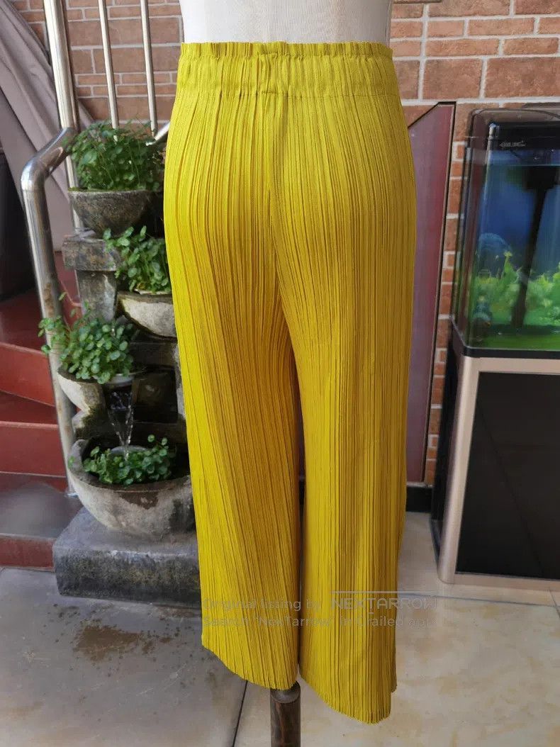 Issey Miyake Issey Miyake size:3 Yellow Pants Size 23" - 3 Thumbnail
