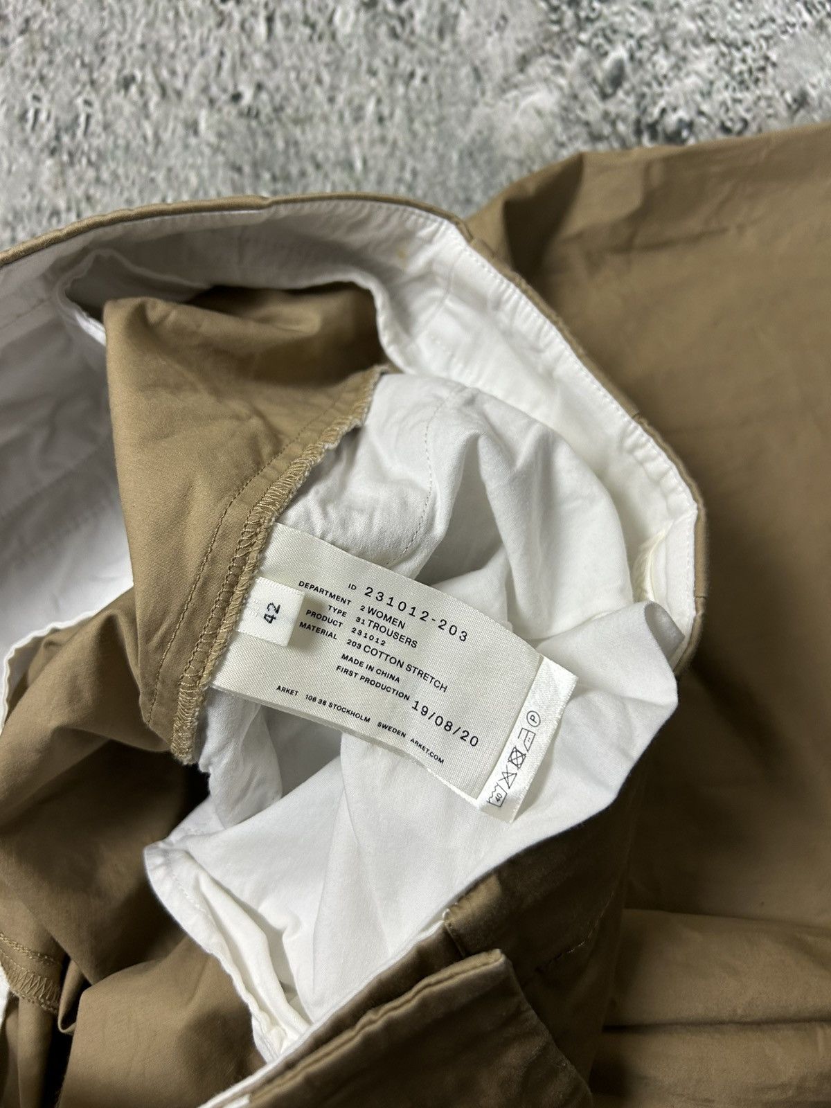 Arket Arket cotton wide leg trousers baggy brown Size 28" / US 6 / IT 42 - 3 Thumbnail
