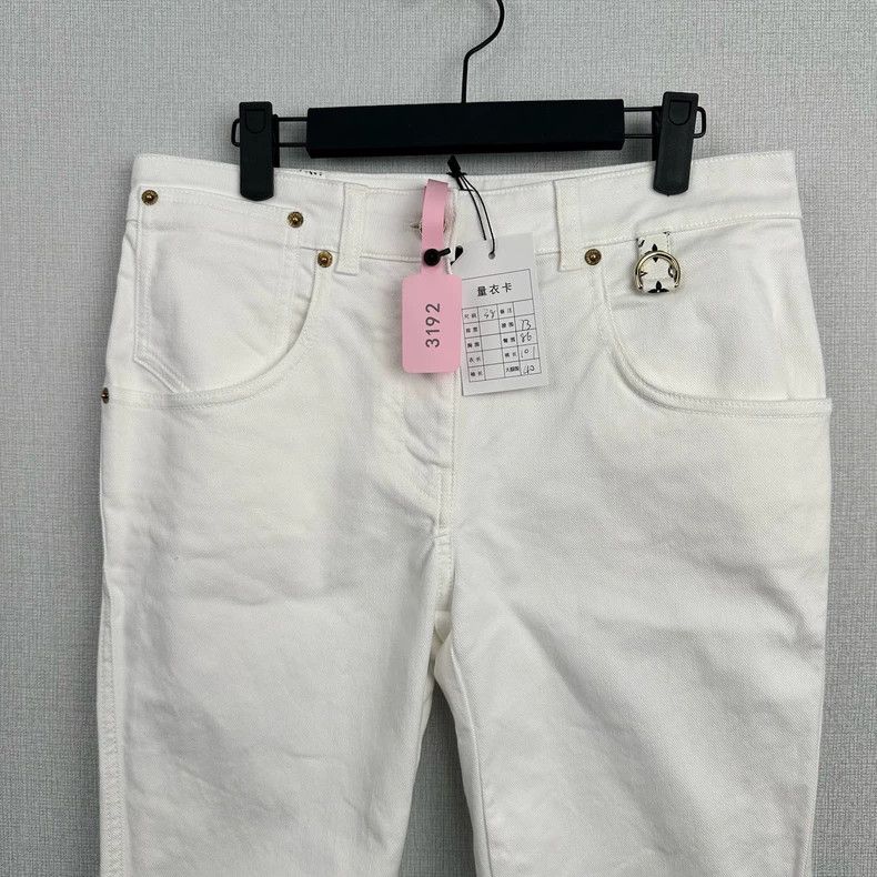 Louis Vuitton Louis Vuitton White denim pants Size US 38 / EU 54 - 4 Thumbnail