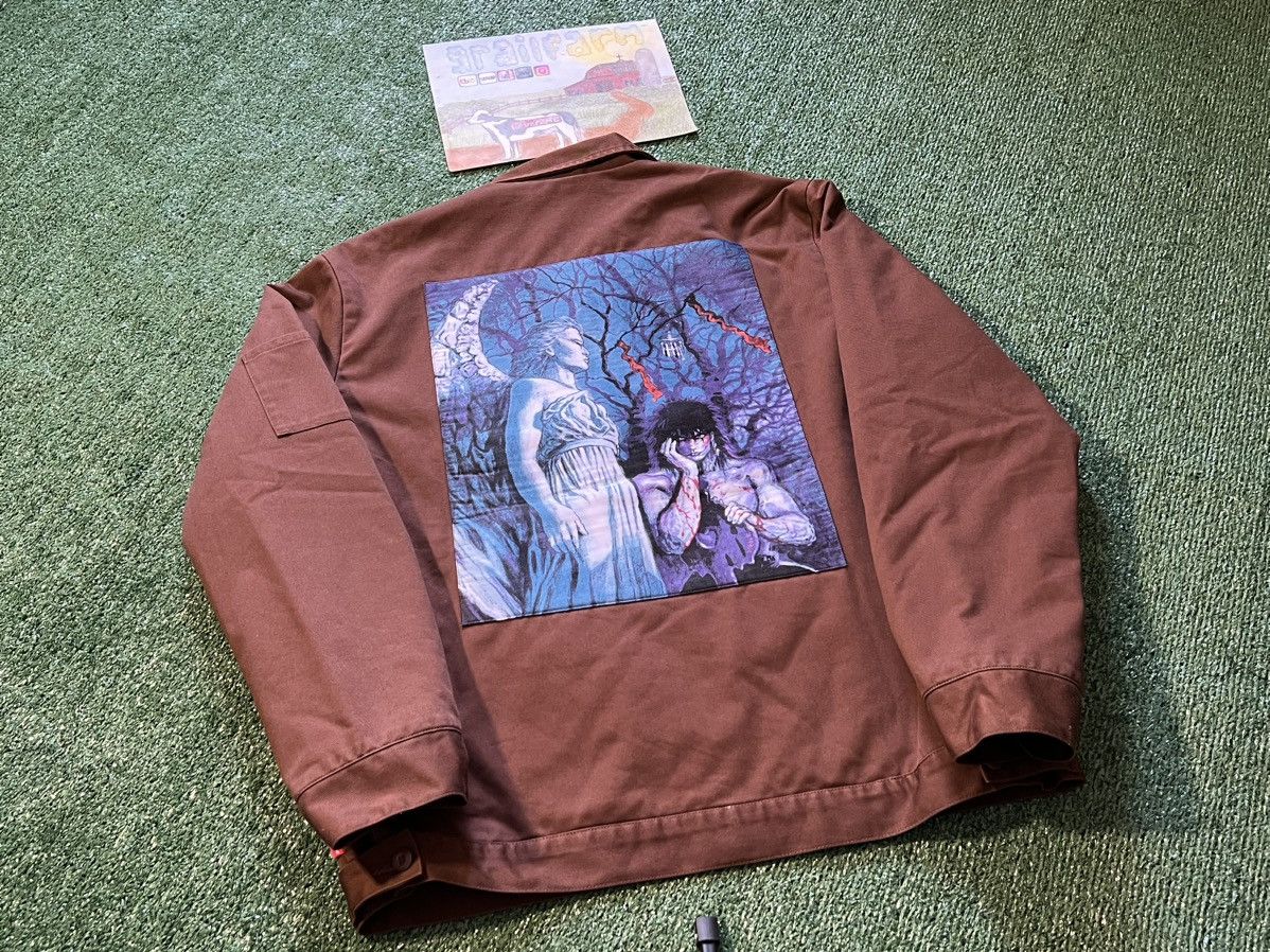 image of Supreme The Crow Work Jacket in Brown, Men's (Size XL)