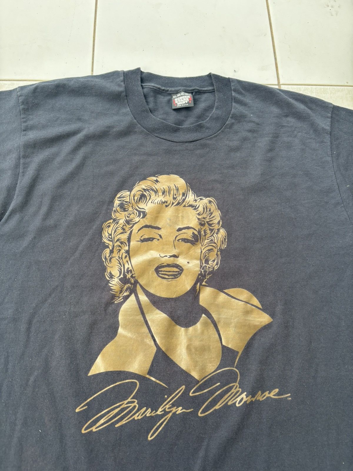 Vintage Vintage 80’s Marilyn Monroe Deadstock Tshirt Size US XL / EU 56 / 4 - 2 Thumbnail