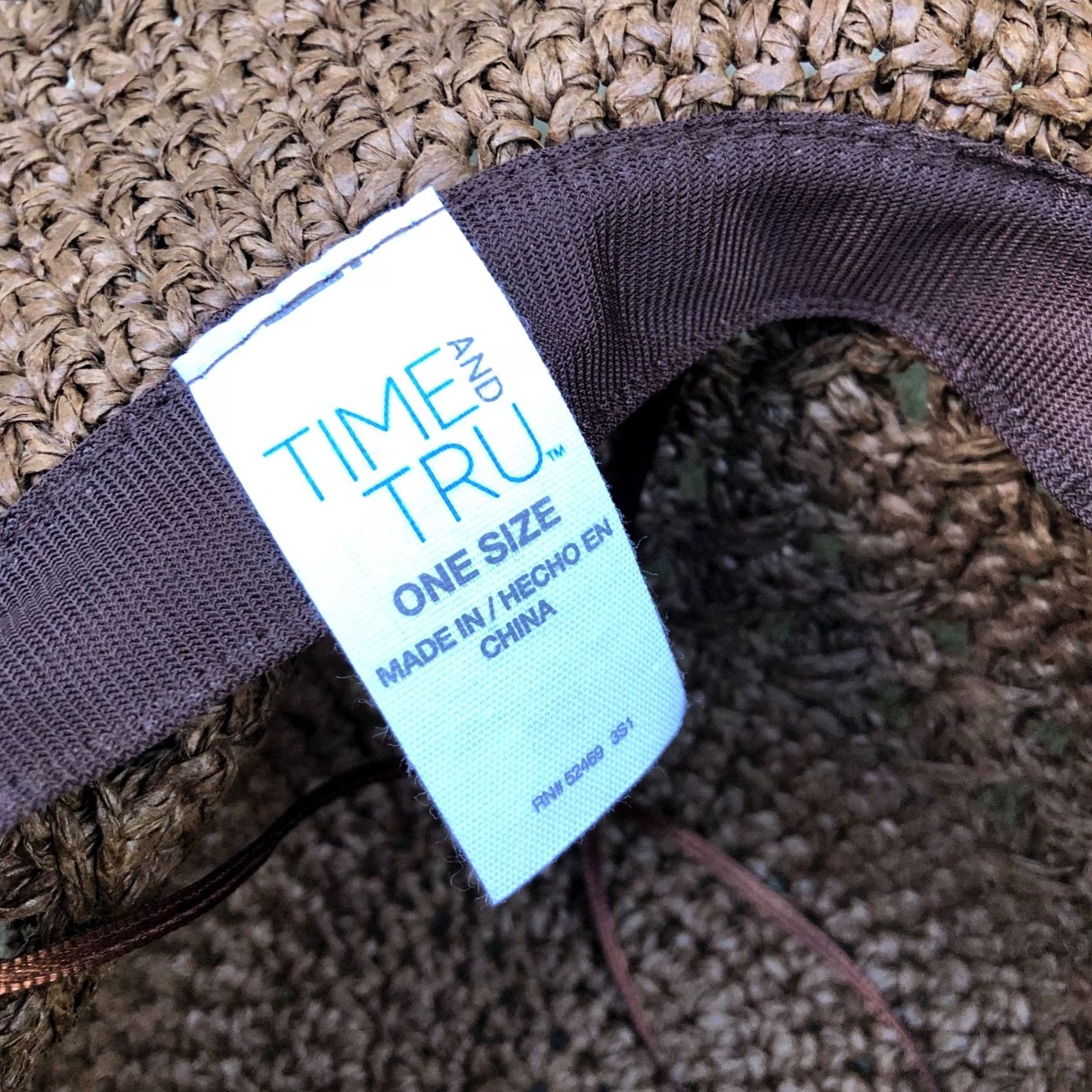 Vintage VINTAGE TIME & TRU Floppy Sun Hat Women's One Size Wide Brim Cap Crochet Brown Packable Sun Hat Womens One Size Brown Packable Size ONE SIZE - 5 Thumbnail