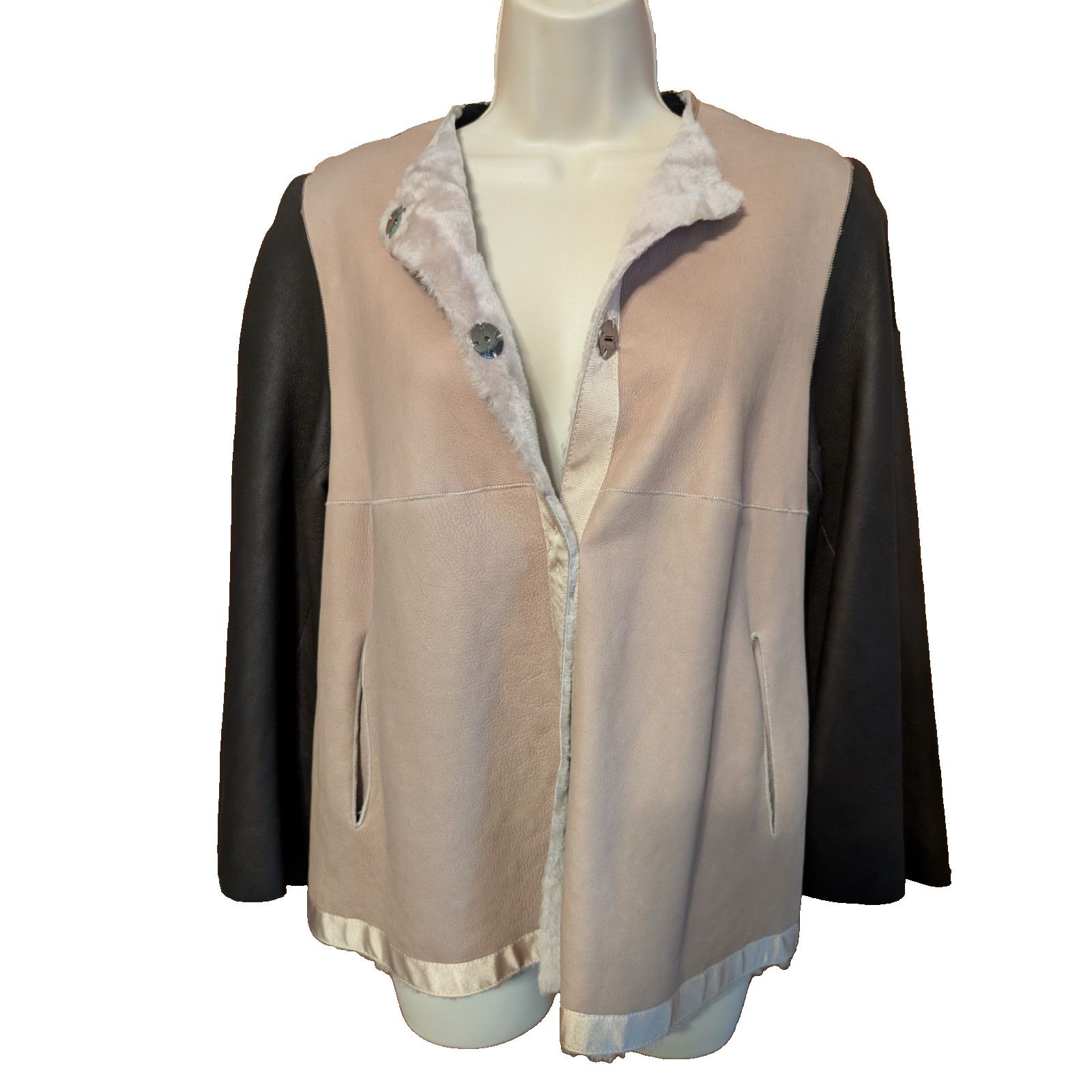 Giorgio Armani Giorgio Armani Lambskin Leather Shearling Jacket Size 38 EUC Size M / US 6-8 / IT 42-44 - 7 Thumbnail