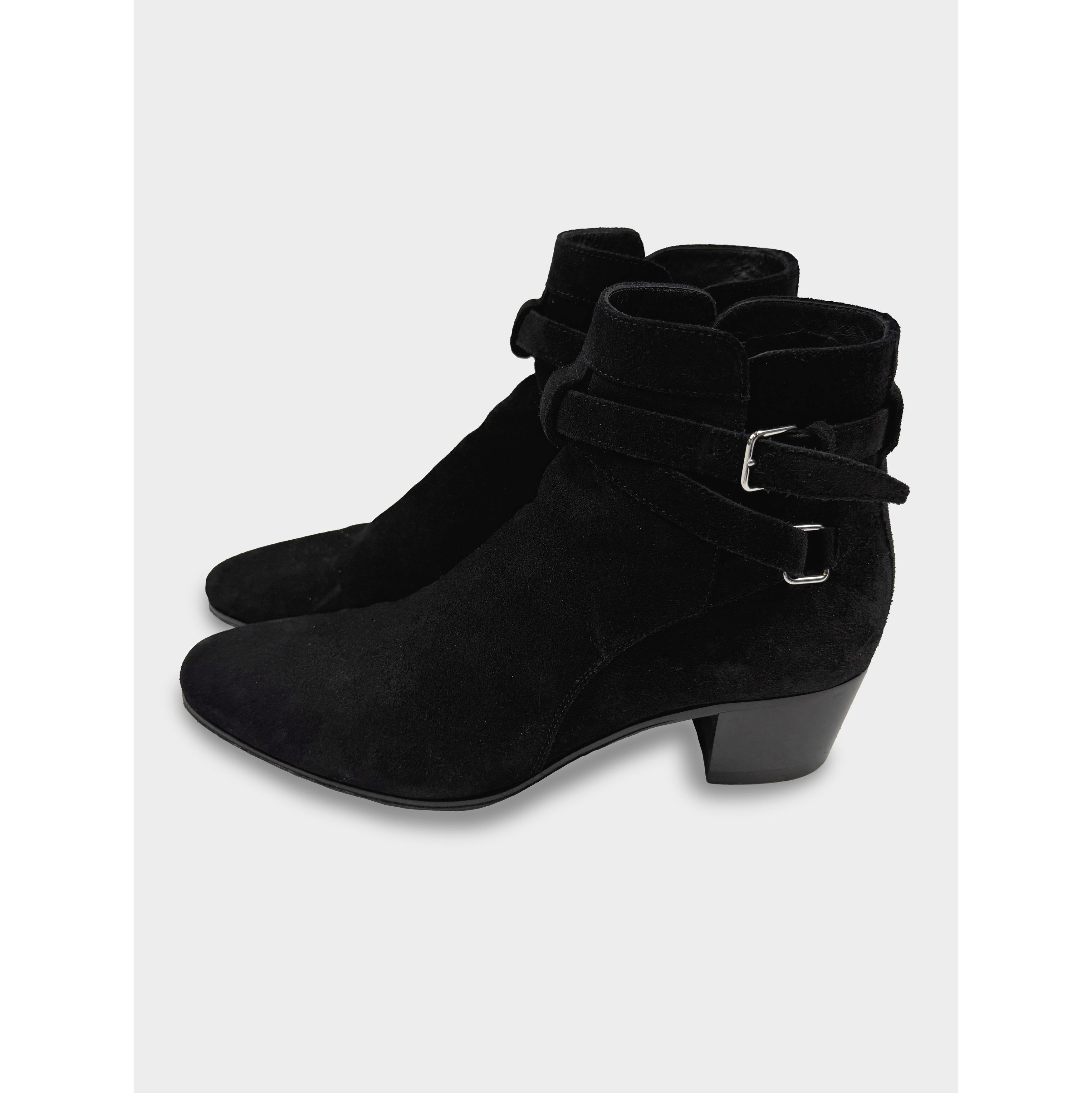 Saint Laurent Paris Saint Laurent suede harness ankle boots Size US 8.5 / IT 38.5 - 3 Thumbnail