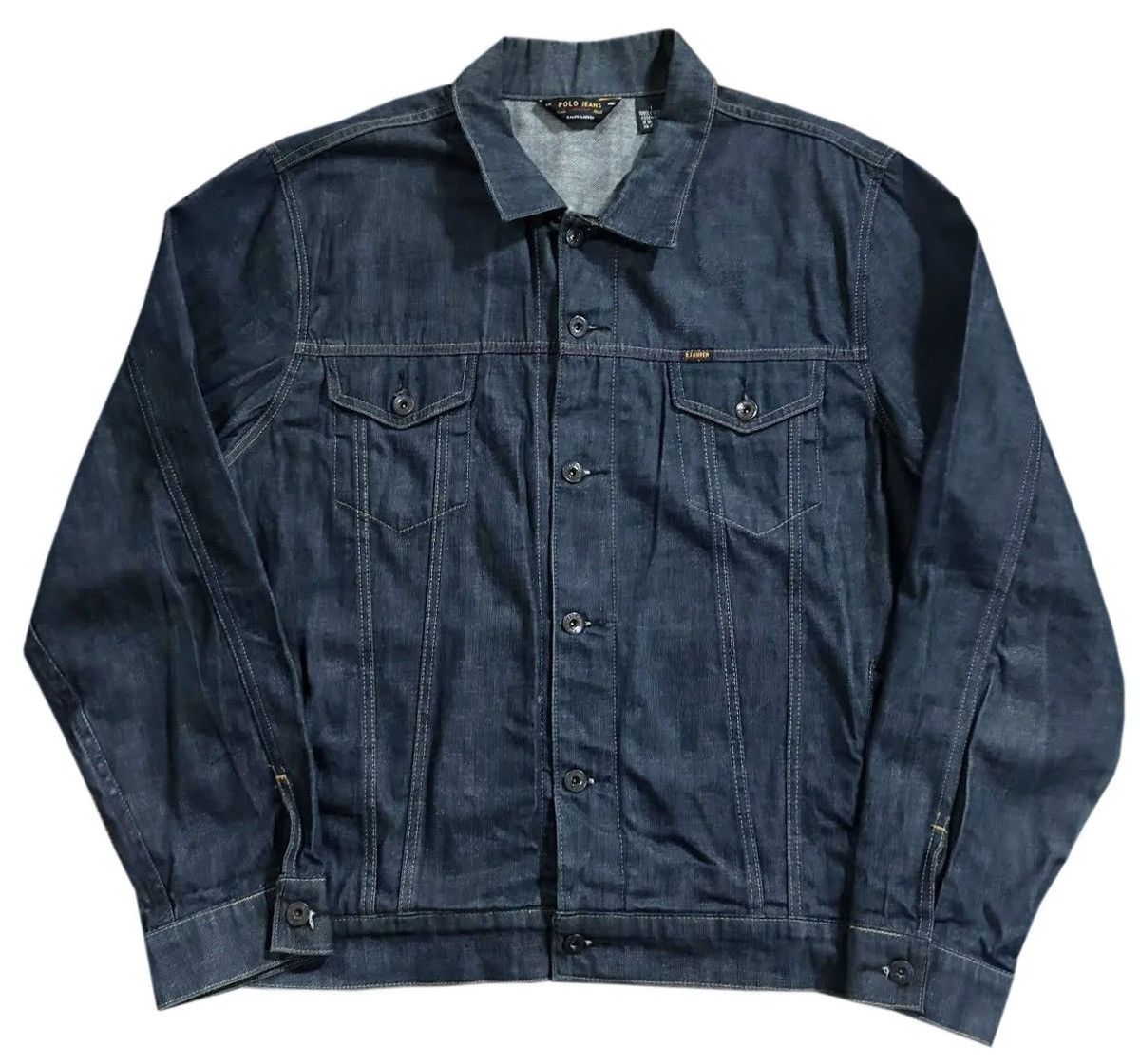 Polo Ralph Lauren Vintage Polo Ralph Lauren Jeans Co Blue Denim Jacket Large Size US L / EU 52-54 / 3 - 1 Thumbnail